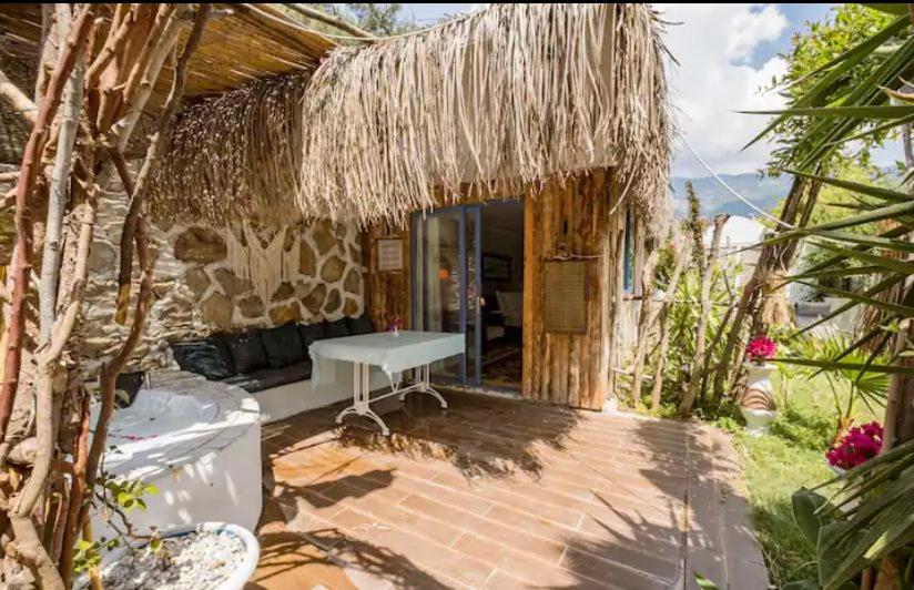 outdoor BBQ area