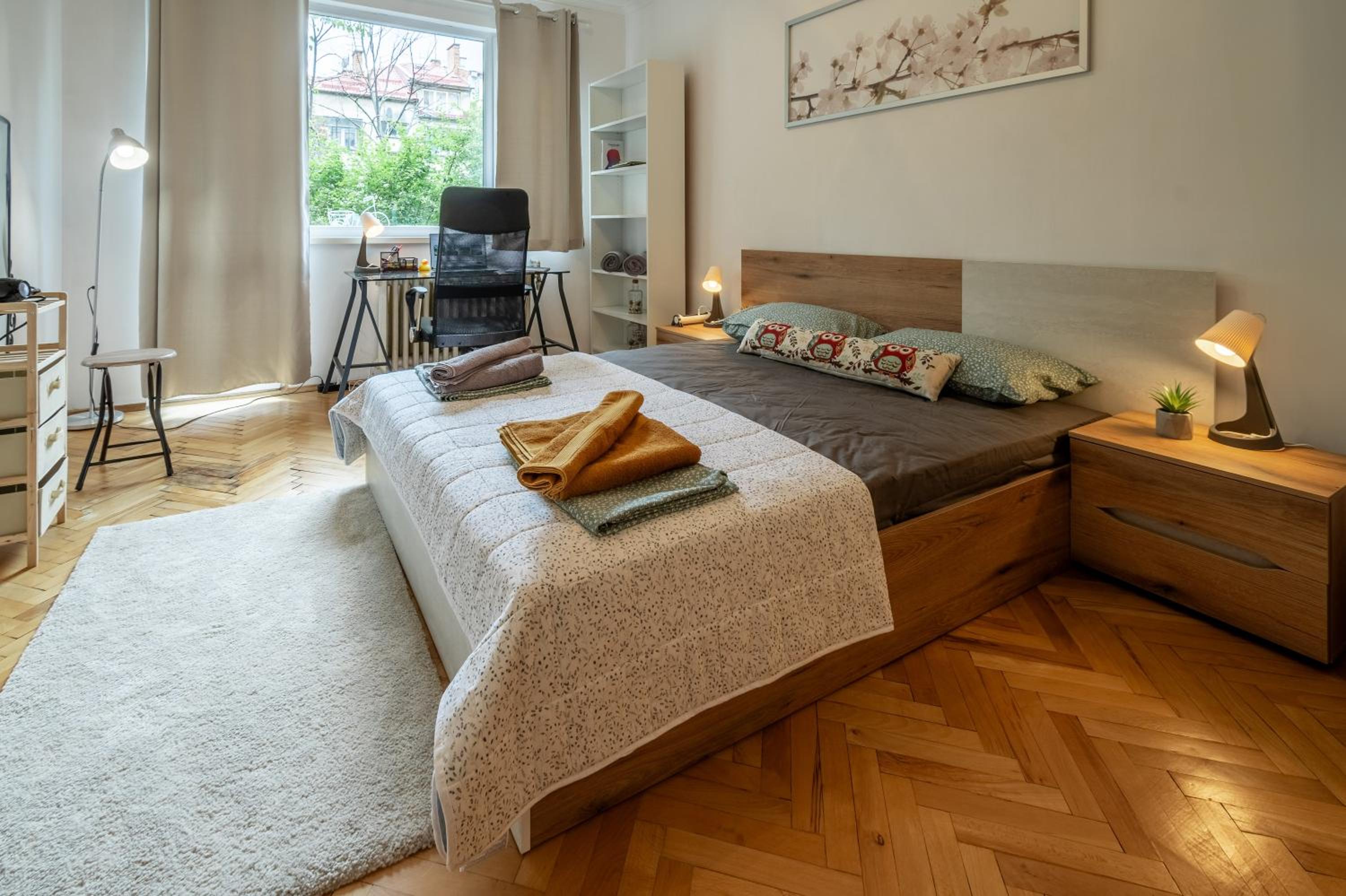 Vivid Condo by NDK and Vitosha Blvd with Free Secured Parking and AC