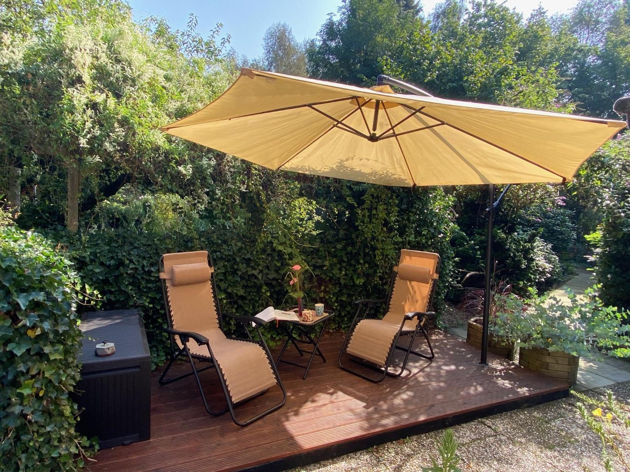 Ferienwohnung Gulfhaus, mit Sauna und großem Garten
