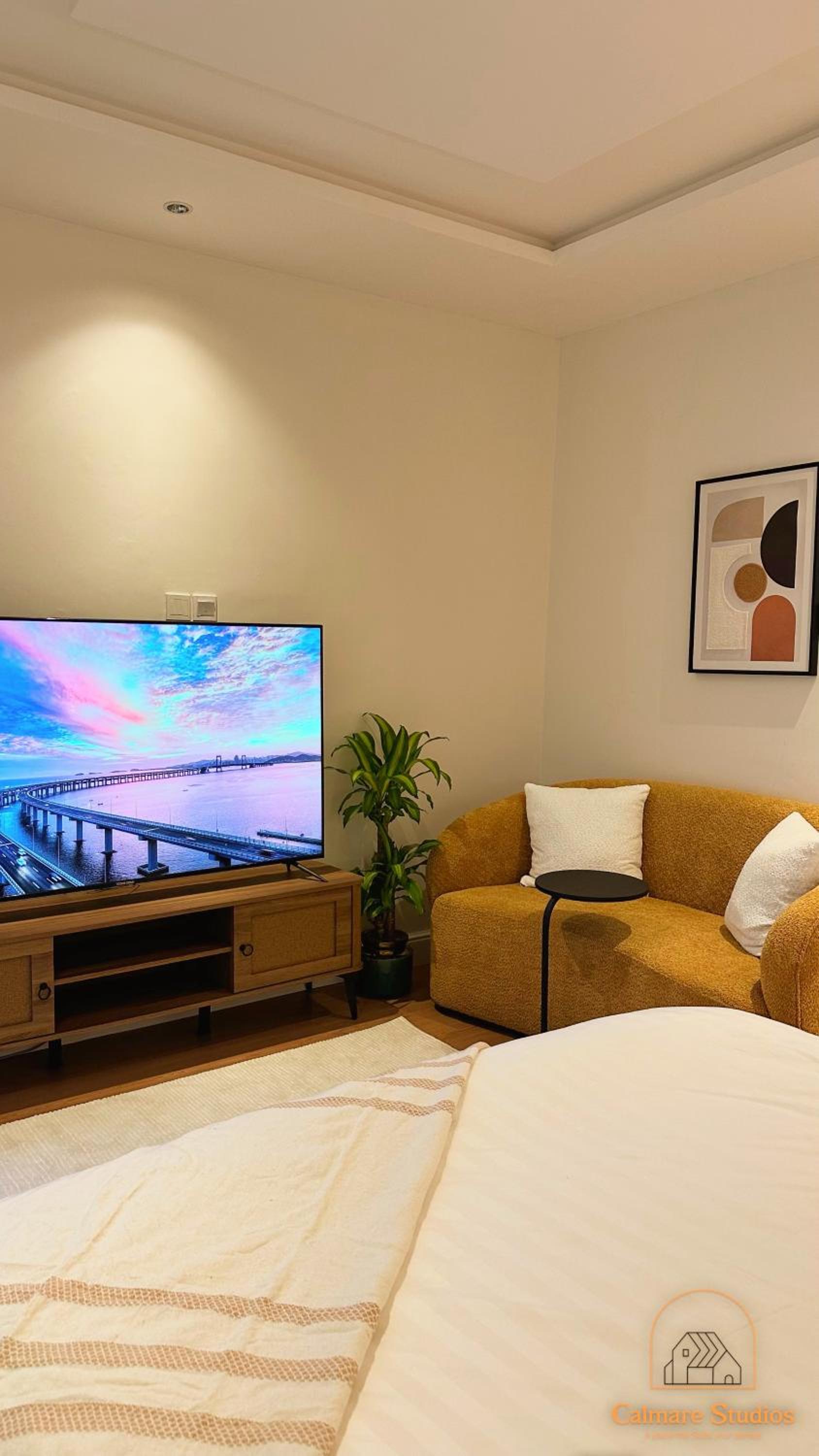 Modern studio with self check-in