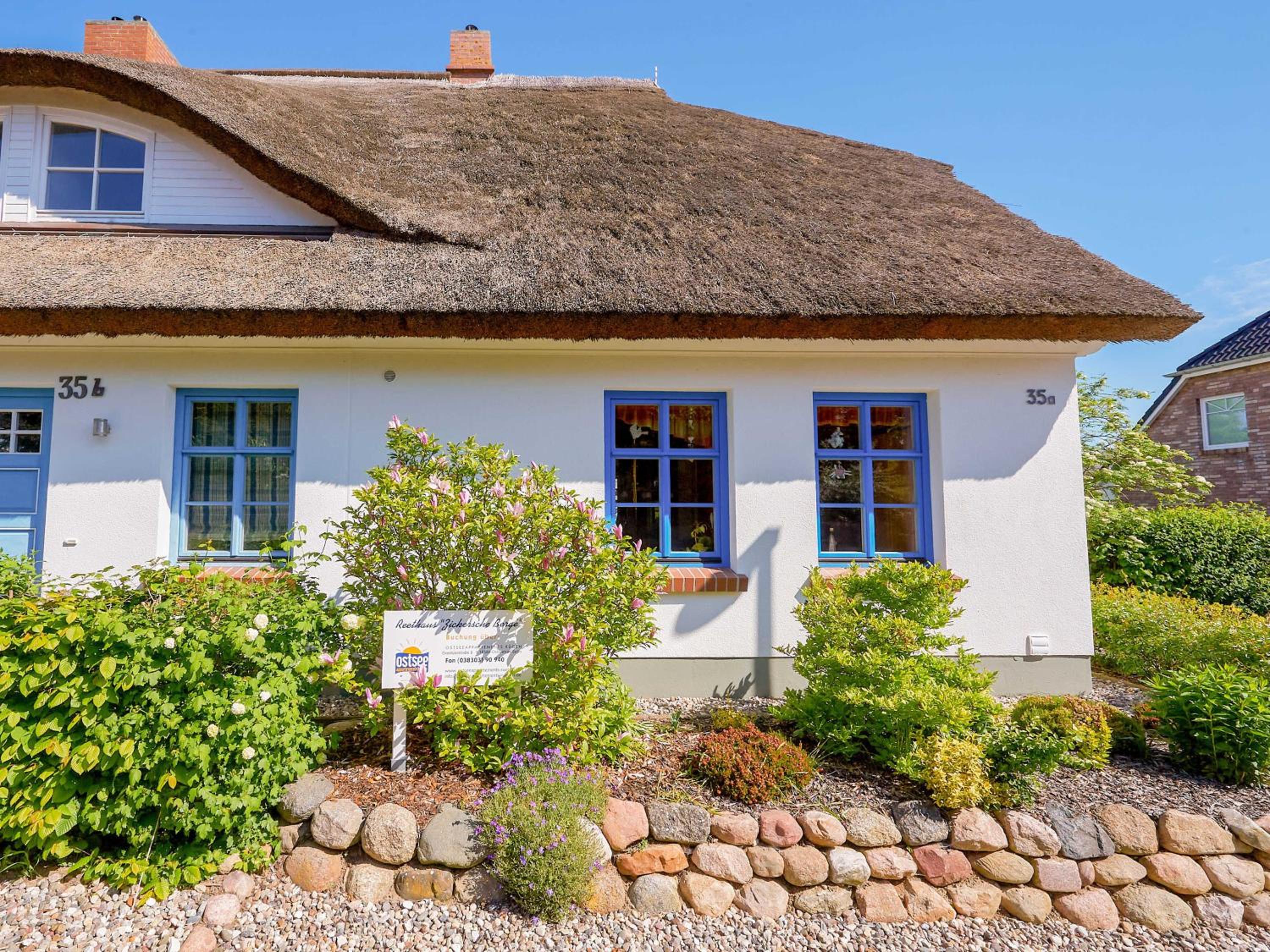 Reethaus Zickersche Berge - WG 02 mit Kamin und Terrasse