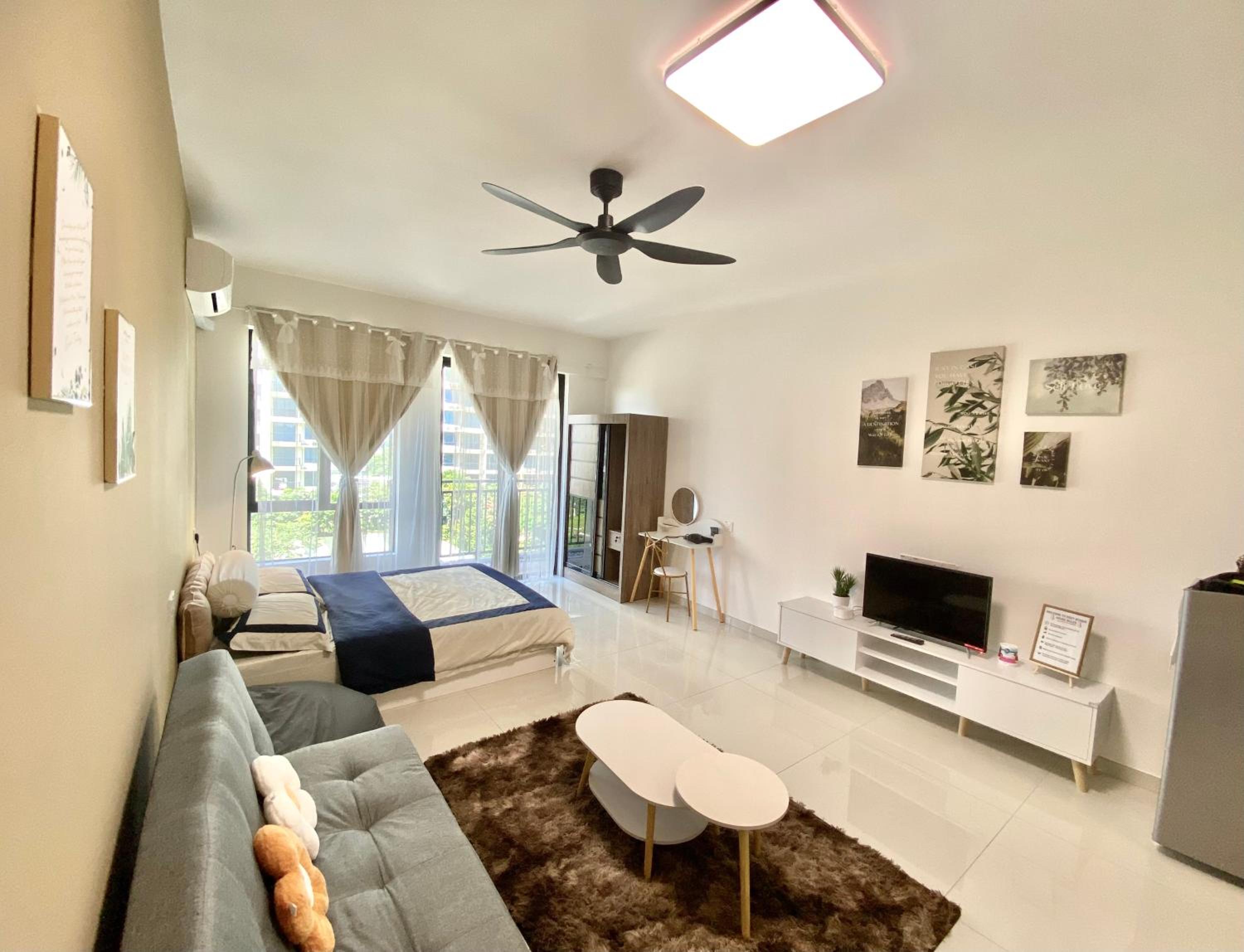 1-2pax CozyStudio,Central Park Jb townCIQ, Free Netflix,Wi-Fi,Youtube