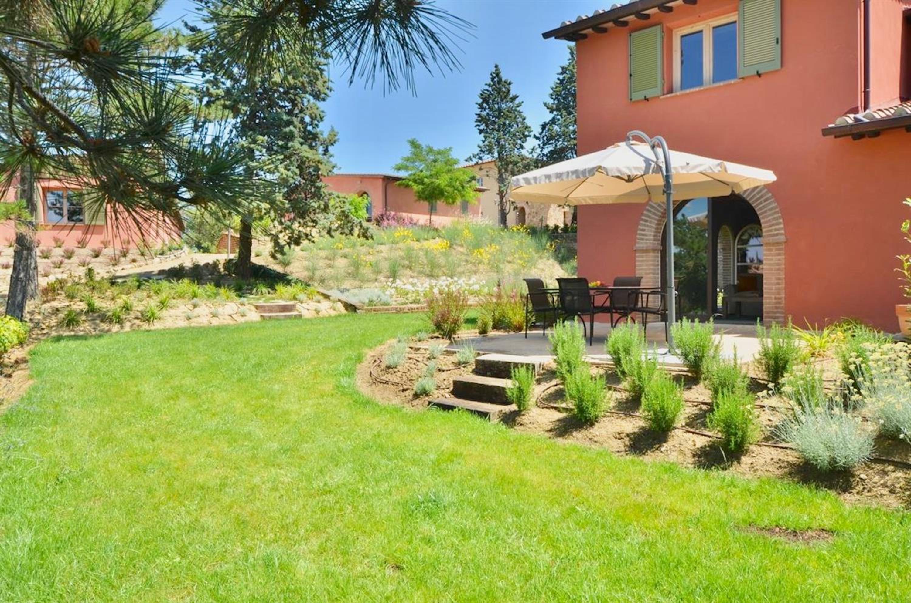 Luxury Resort with swimming pool in the Tuscan countryside, Villas on the ground floor with private outdoor area with panoramic view, Osteria Delle Noci – photo 4