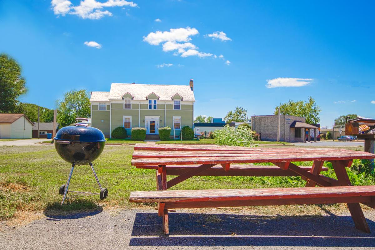outdoor BBQ area