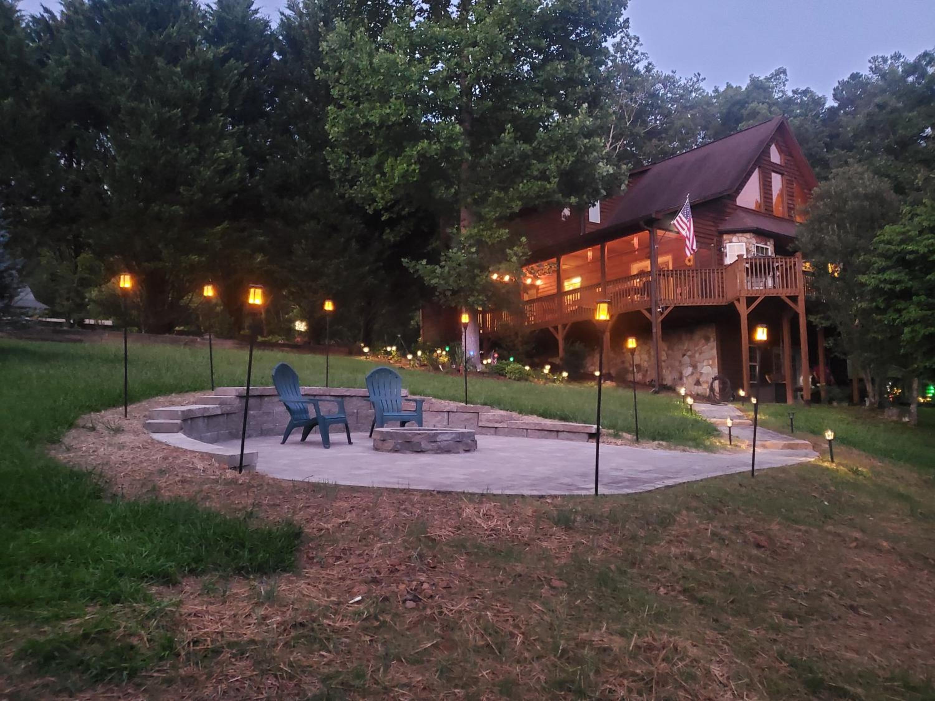 Smoky Mountain Cabin - HOT TUB - Fire Pit view 5