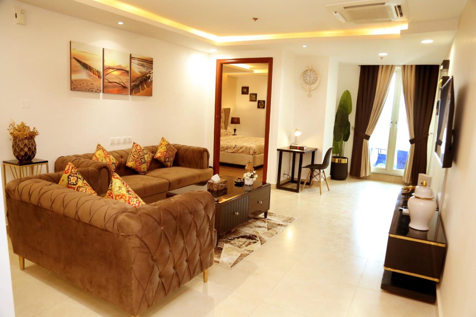 Luxury Apartment with Balcony in Gold Crest, DHA - Skyview Suite view 2
