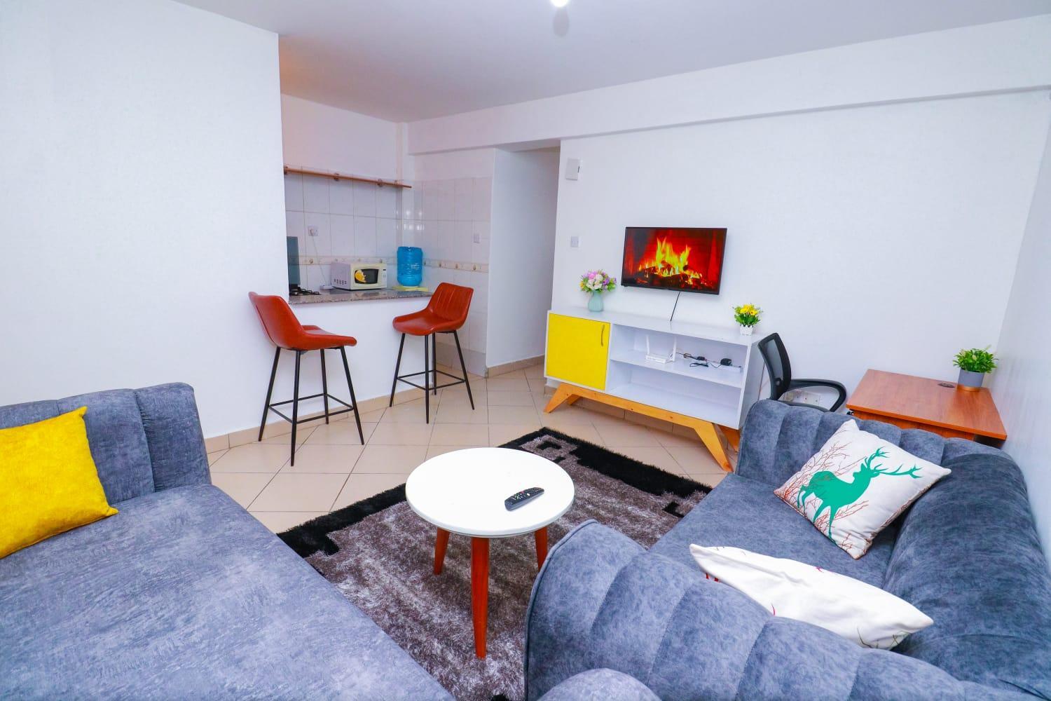 Well furnished one bedroom apartment view 2
