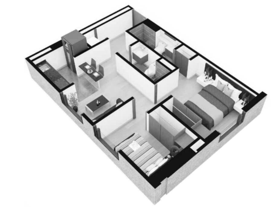 Apartamento moderno en el centro con vista a la ciudad