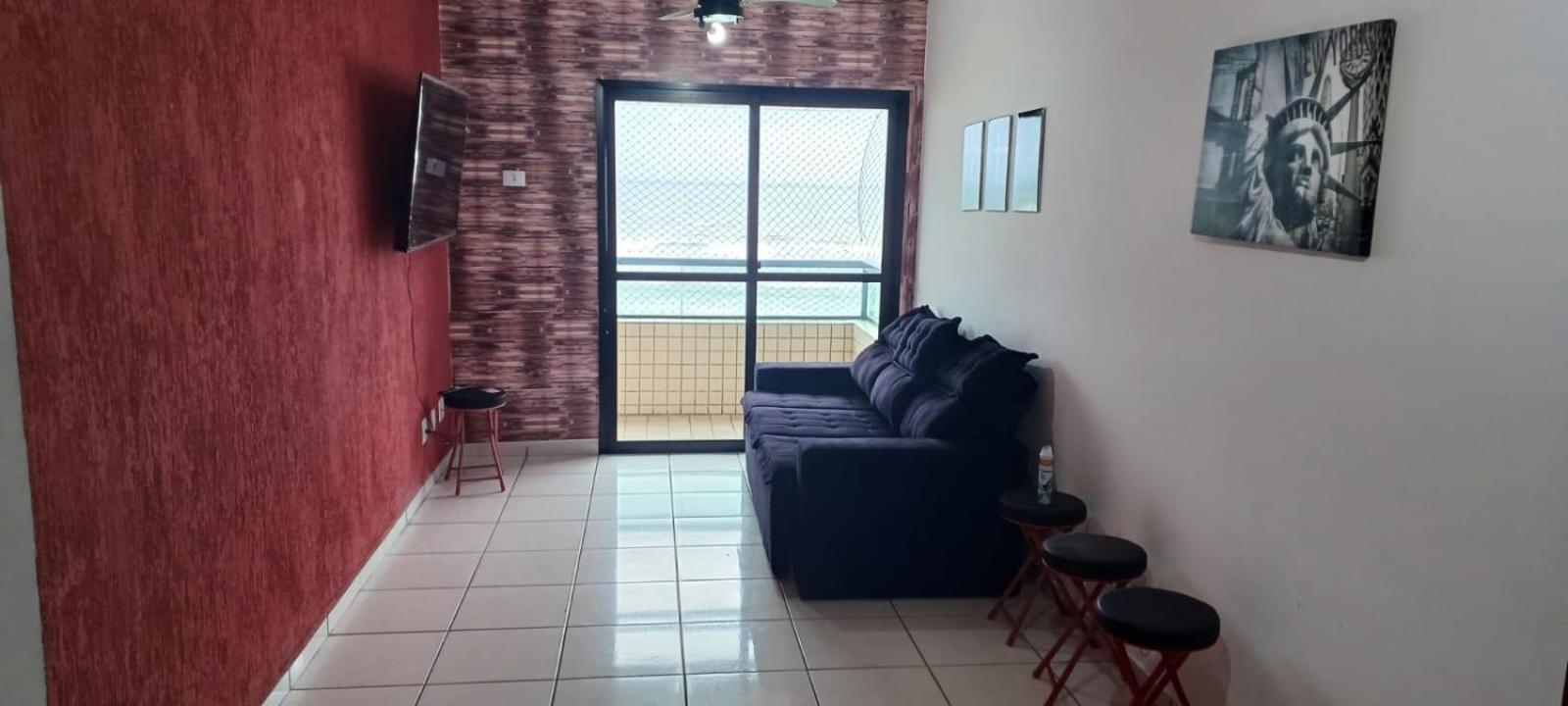 Apartamento de frente para praia- edifício HB