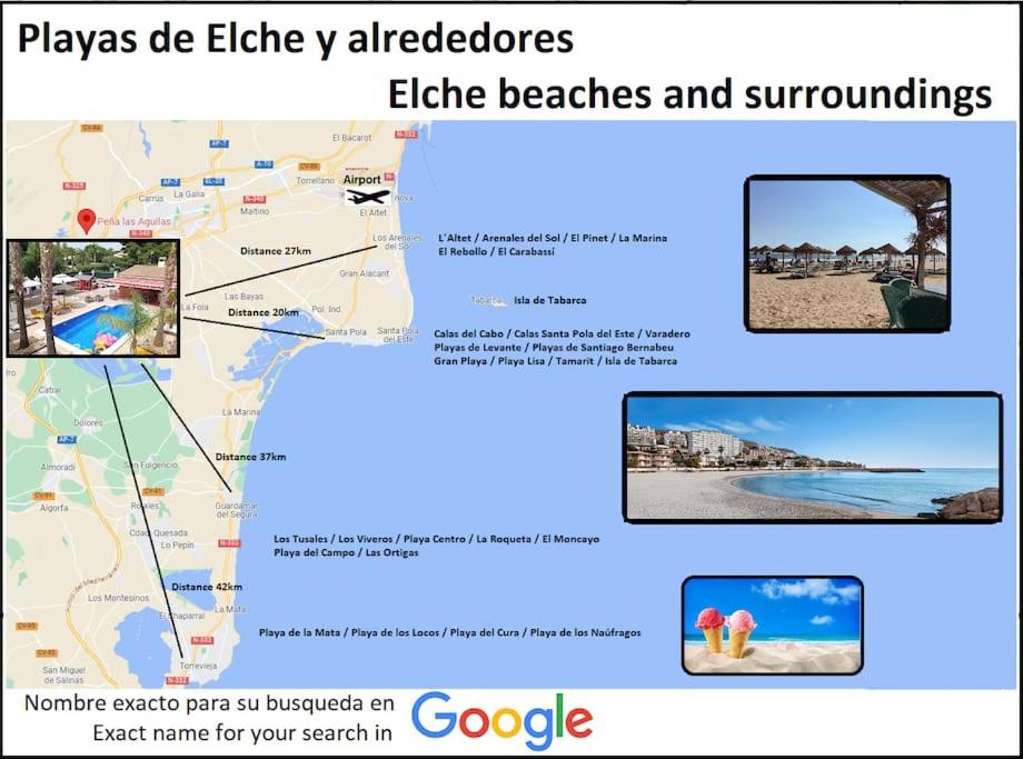 Elche Alicante ideal familias Piscina Barbacoa