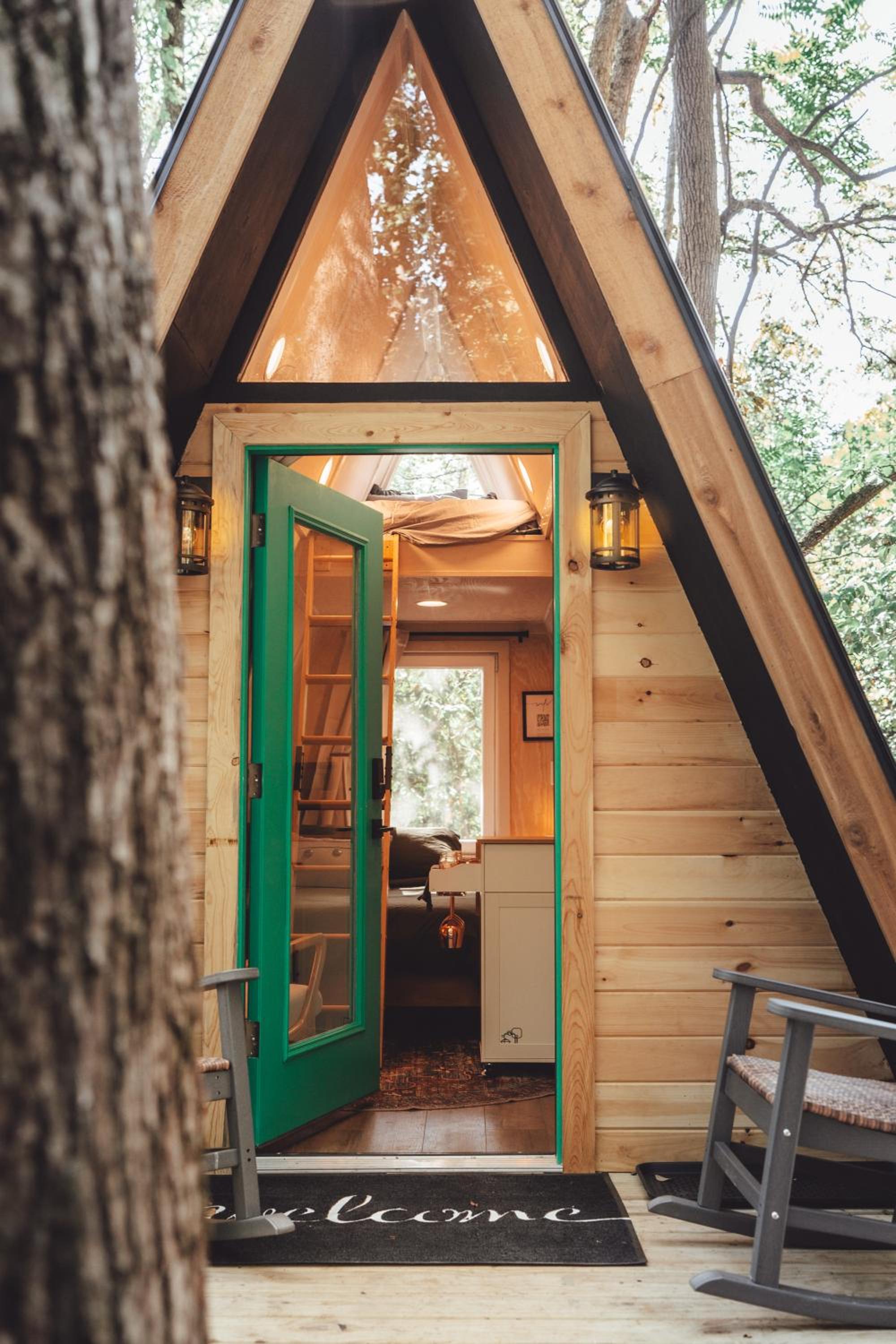 Romantic A-Frame Couples Retreat Cozy and 12 Acres view 2