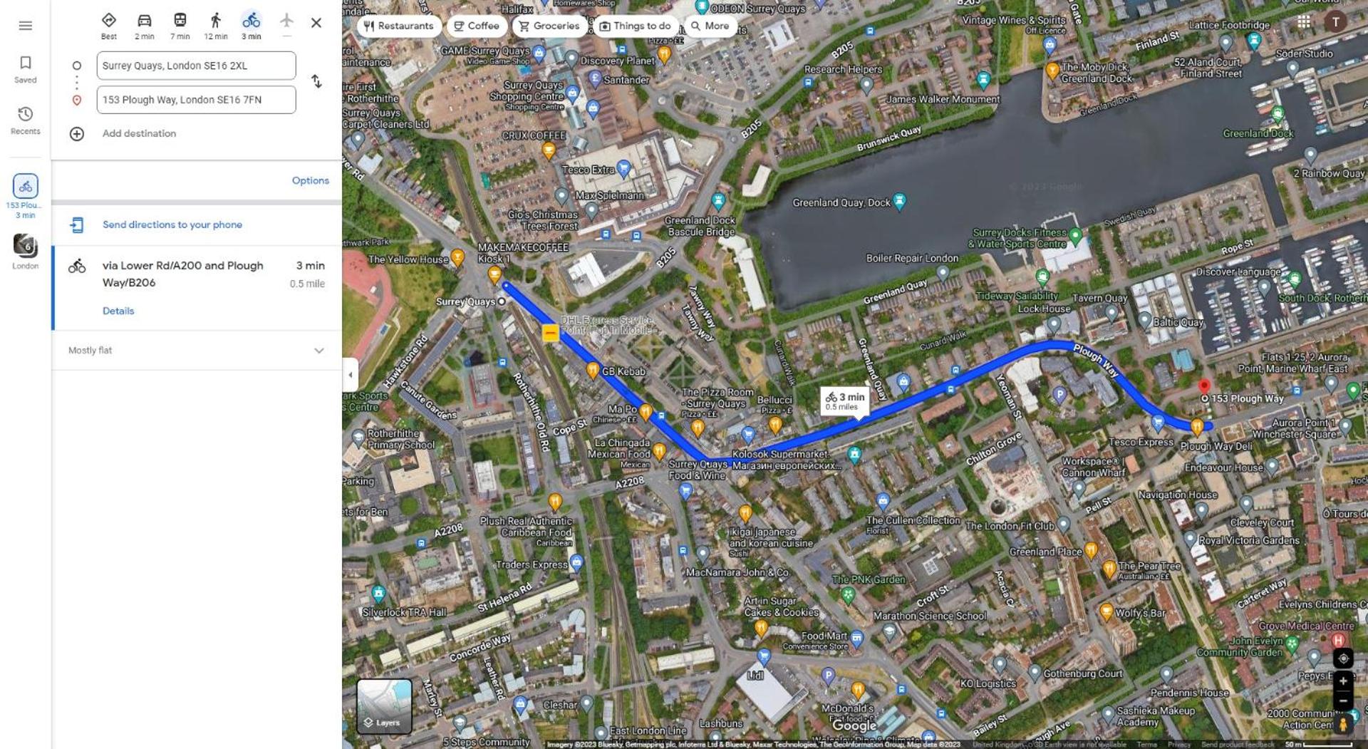 Surrey Docks London near Canada Water Easy Access to Canary Wharf Pier