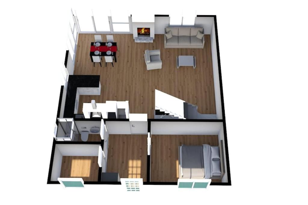 5 rooms villa with pool and fireplace