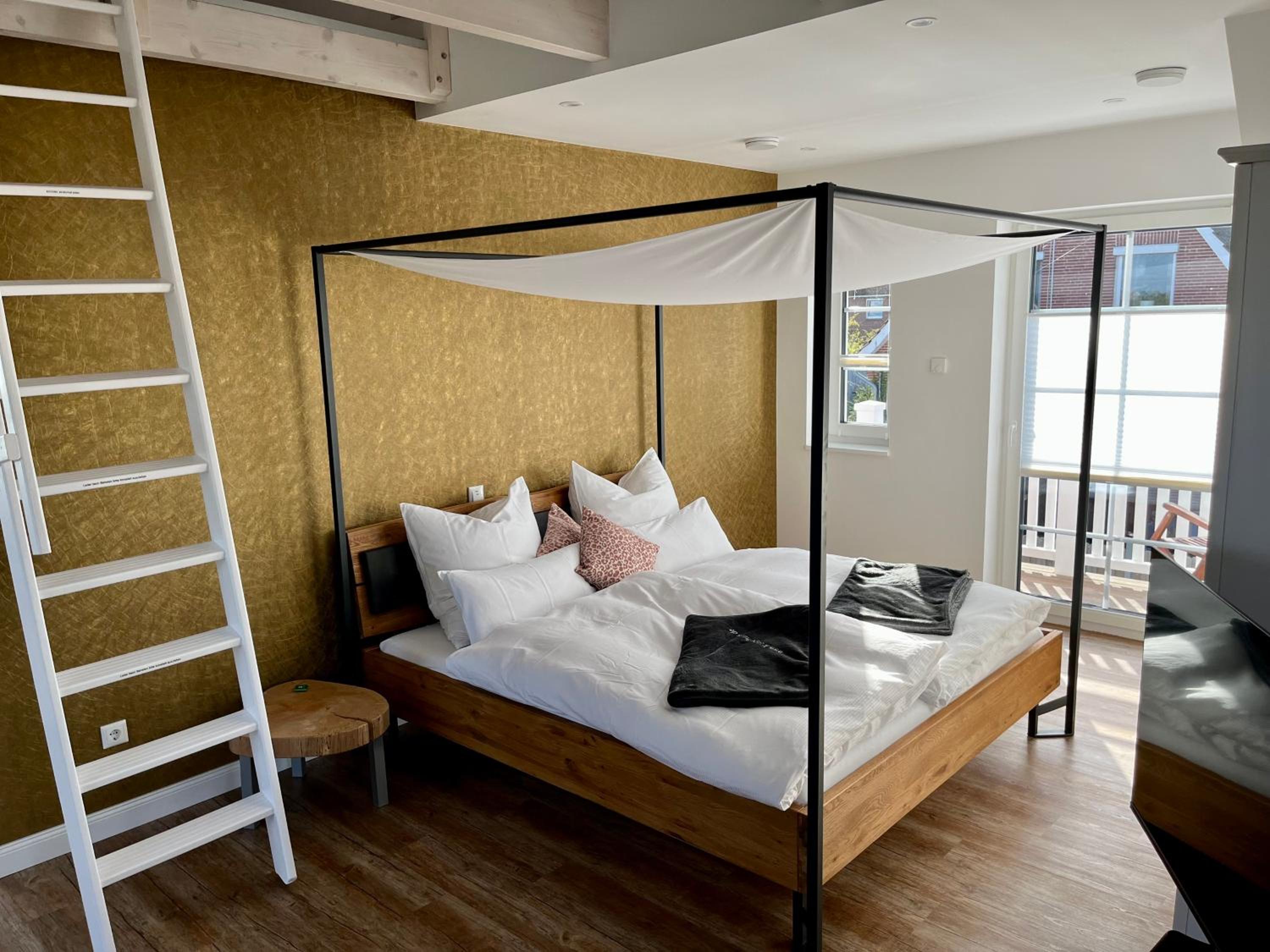 Muggelhuus das Loft mit Elbdeichblick im Alten Land und mit Wallbox