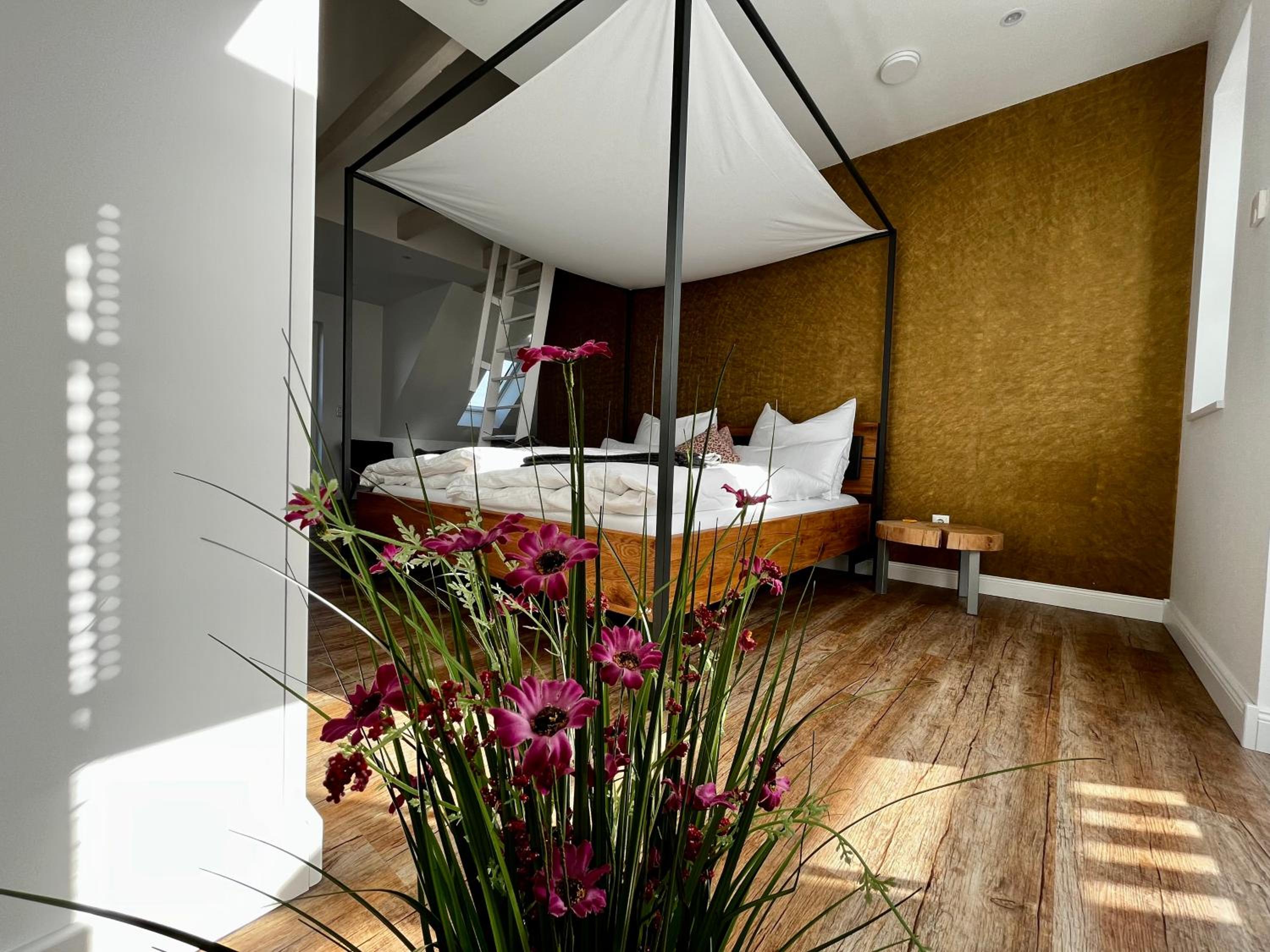 Muggelhuus das Loft mit Elbdeichblick im Alten Land und mit Wallbox