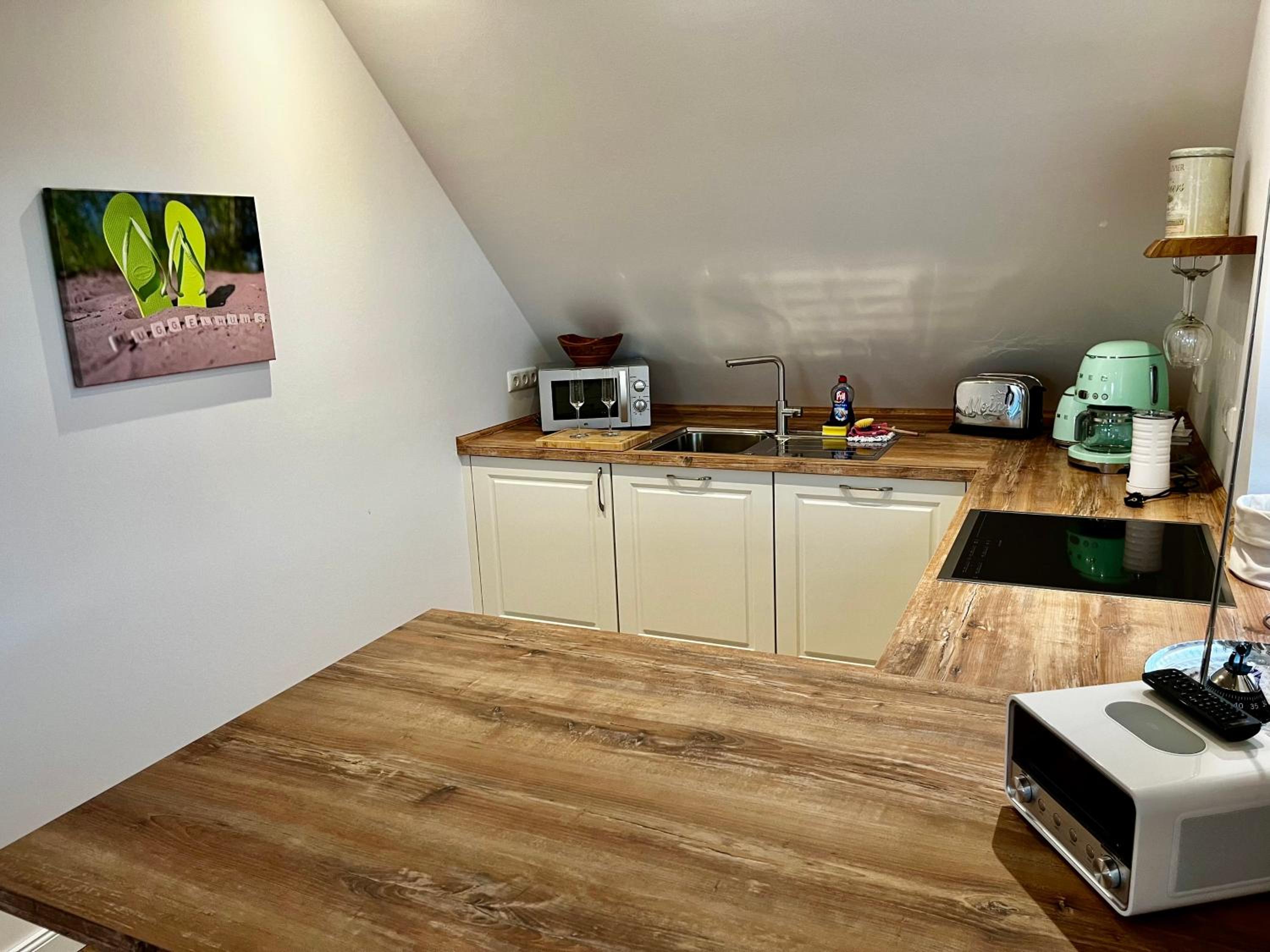Muggelhuus das Loft mit Elbdeichblick im Alten Land und mit Wallbox