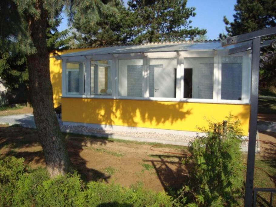 Ferienhaus mit Wintergarten am See (Angelparadies)