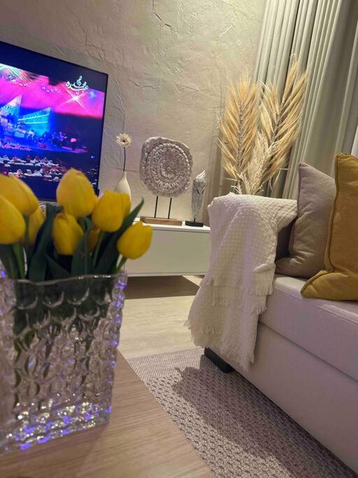 Three Bedroom furnished apartment in north Riyadh - شقه 3 غرف مميزه ومتكامله في شمال الرياض مع مرافق فريده
