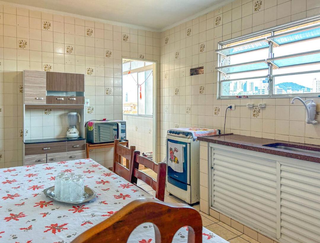 Ótimo apartamento a 850m Praia do Gonzaguinha - SP