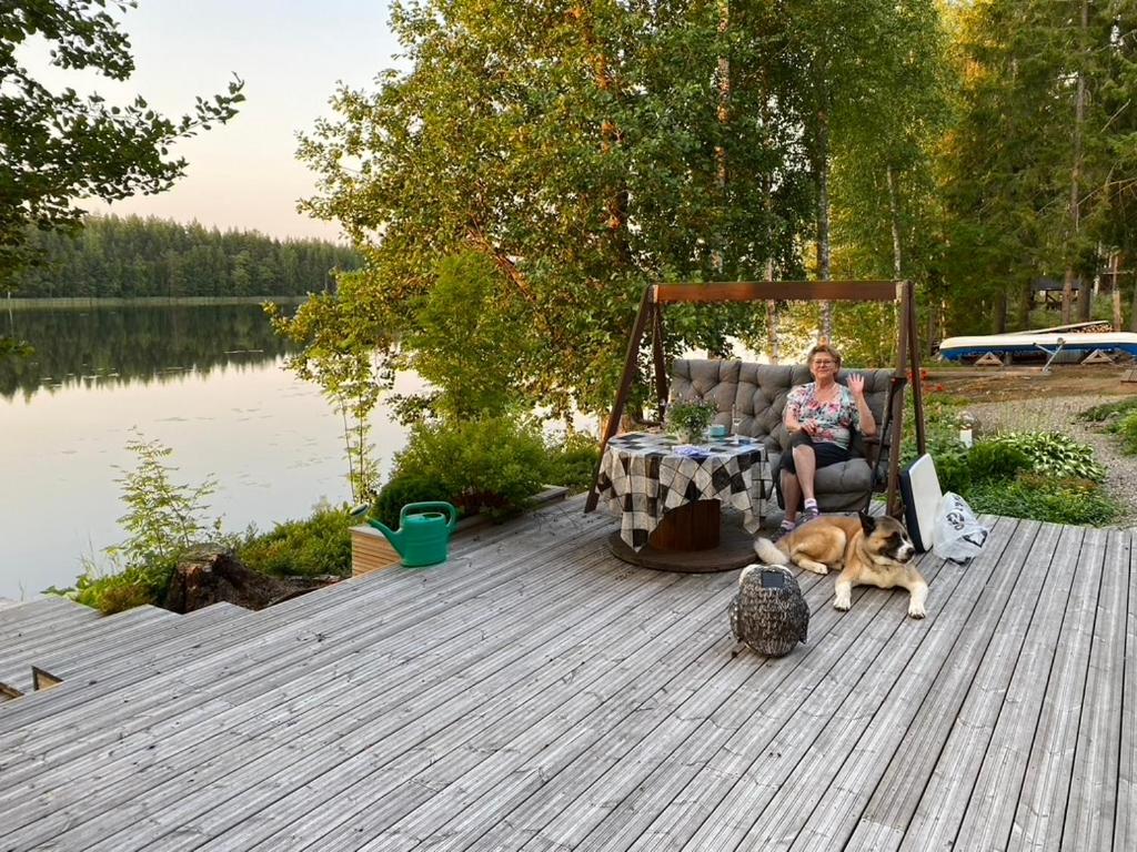 Haus am Kuhajärvi See