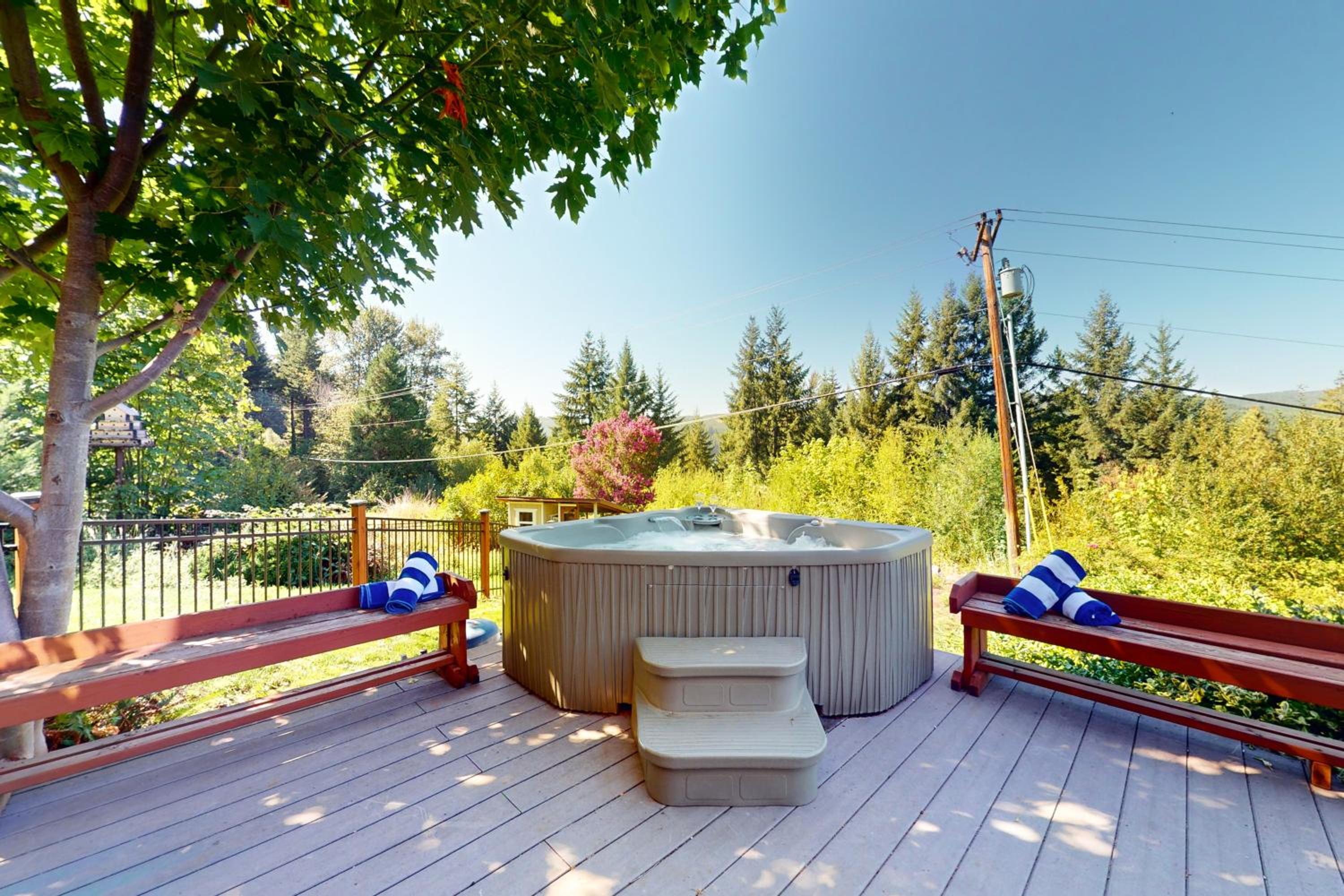 100 Yards to Foster Lake! Family Home with Hot Tub