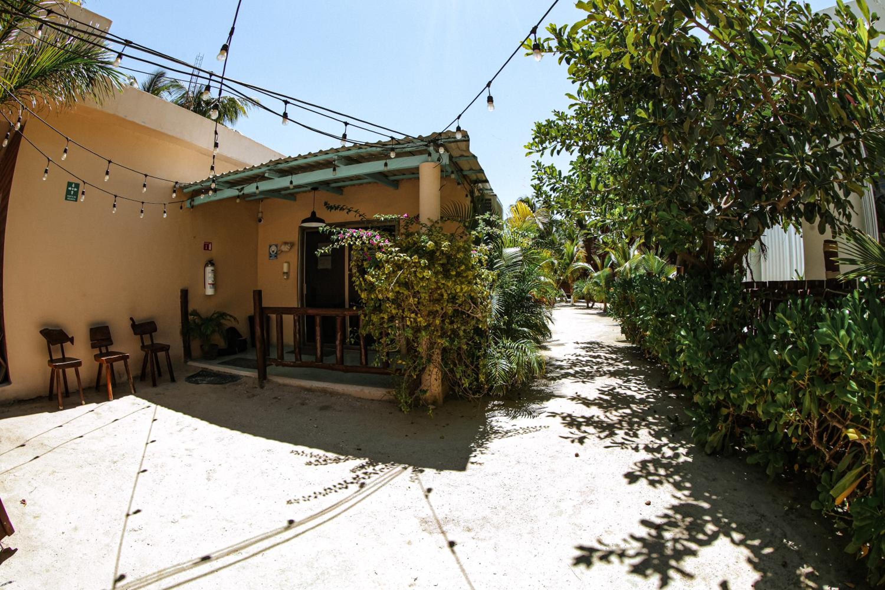 outdoor BBQ area