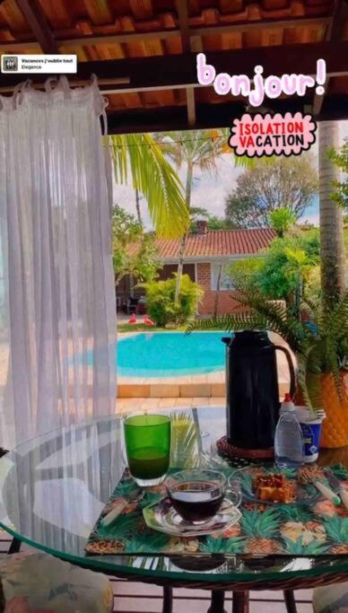 Chalé Flamingo com Piscina Casa inteira em Morretes