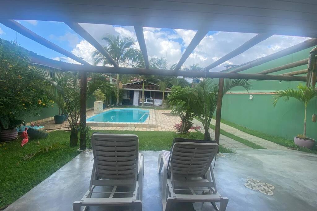 Chalé Flamingo com Piscina Casa inteira em Morretes