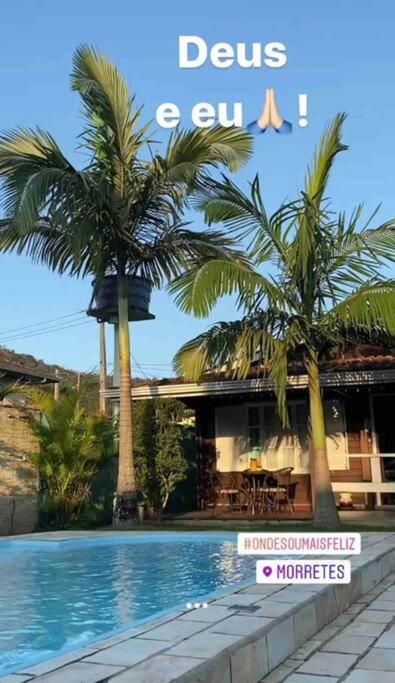 Chalé Flamingo com Piscina Casa inteira em Morretes