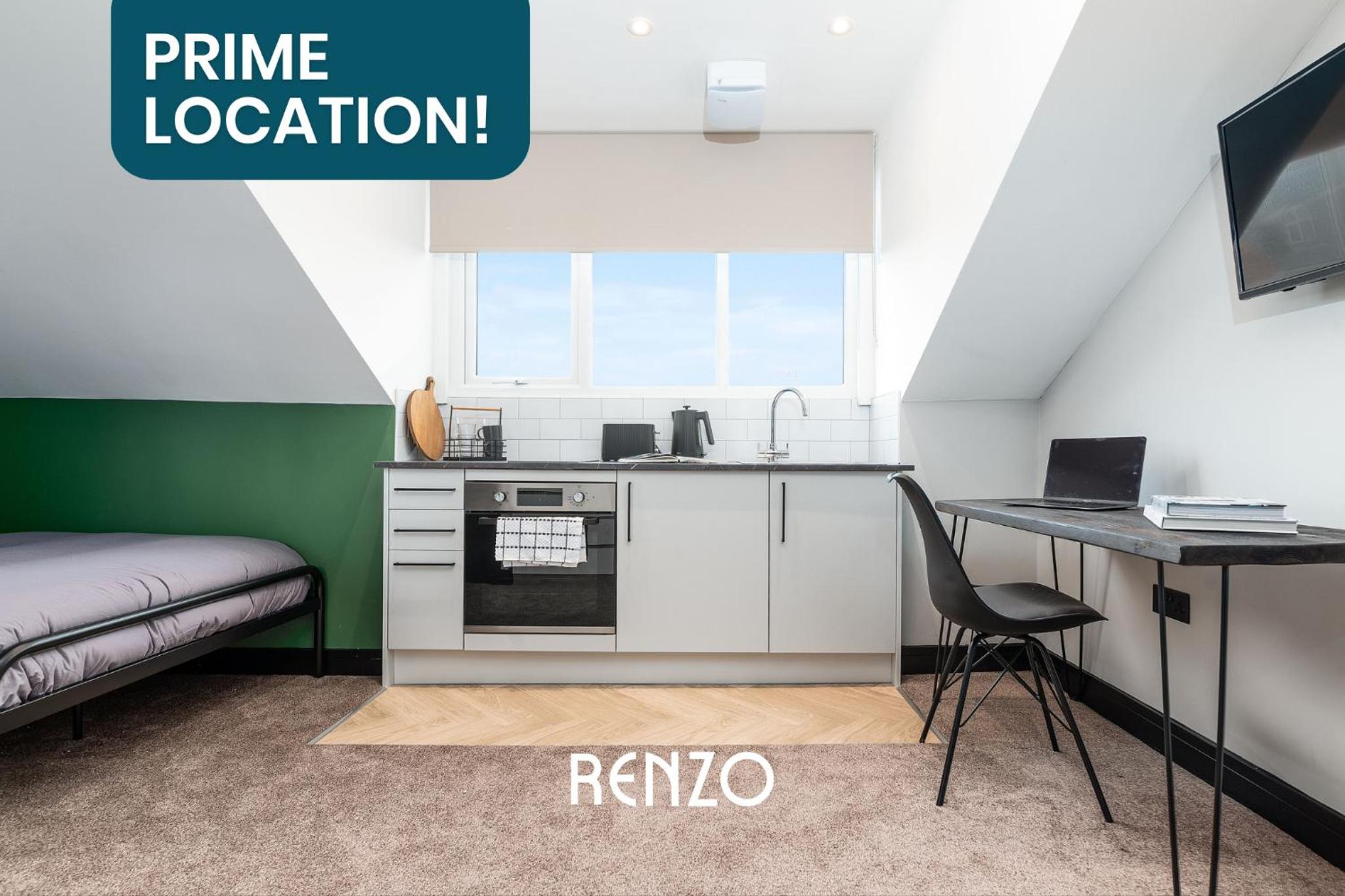 Gorgeous Studio Apartment in Derby by Renzo, Brilliant Location, Close to Derby City Centre view 5