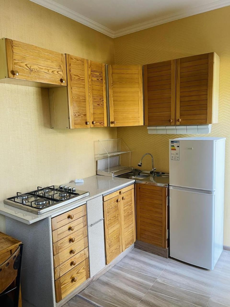 small house with the garden and BBQ