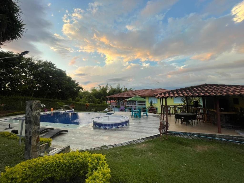 outdoor BBQ area
