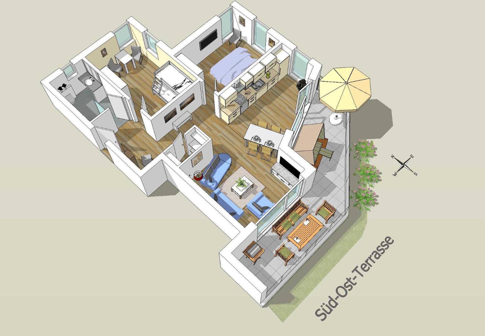 Ferienwohnungen Altmann - 4 Terrassenhaus
