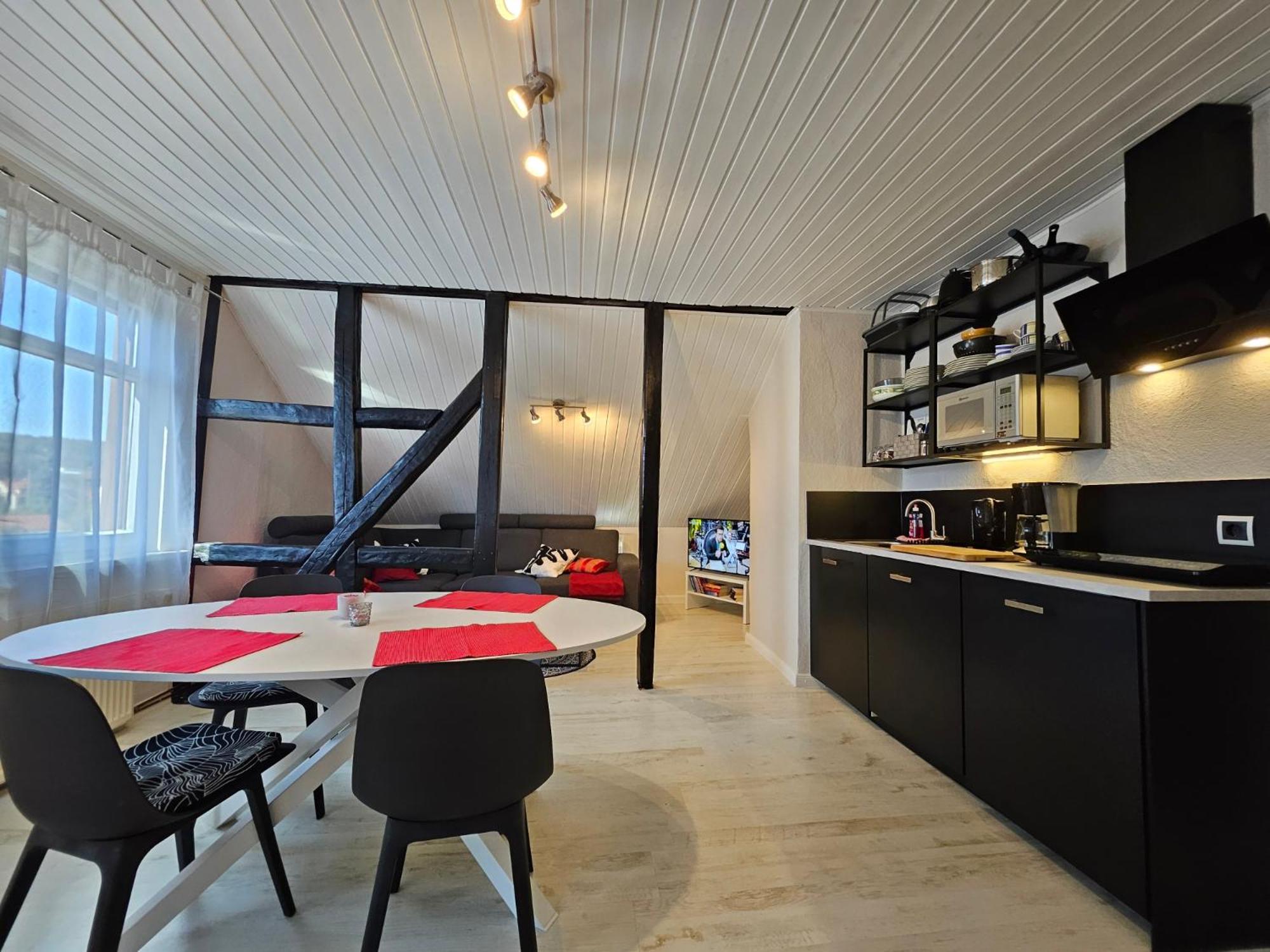 Apartments am Saalebogen mit Gartenterrasse, Grillkamin und freie Parkplätze