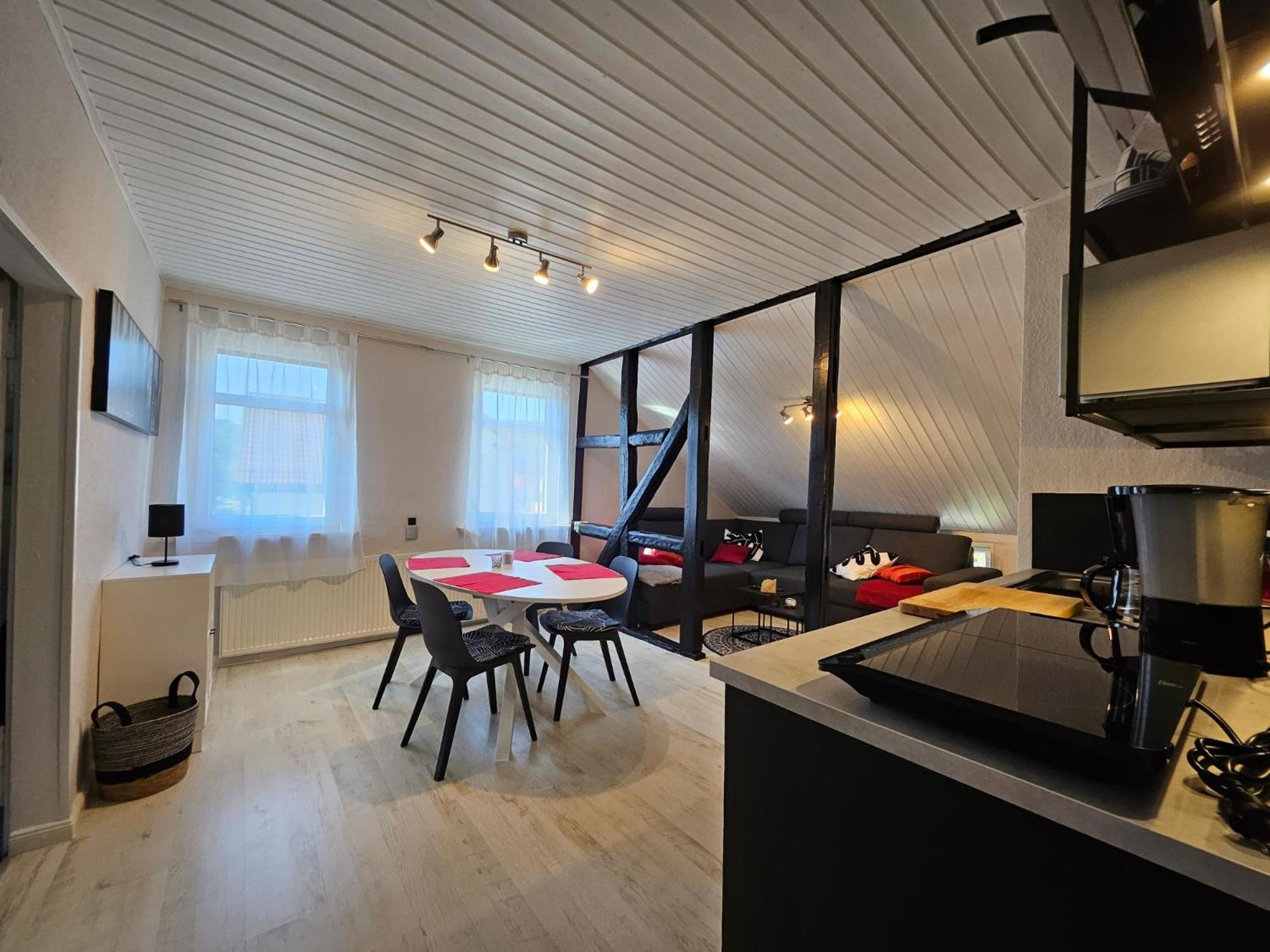 Apartments am Saalebogen mit Gartenterrasse, Grillkamin und freie Parkplätze