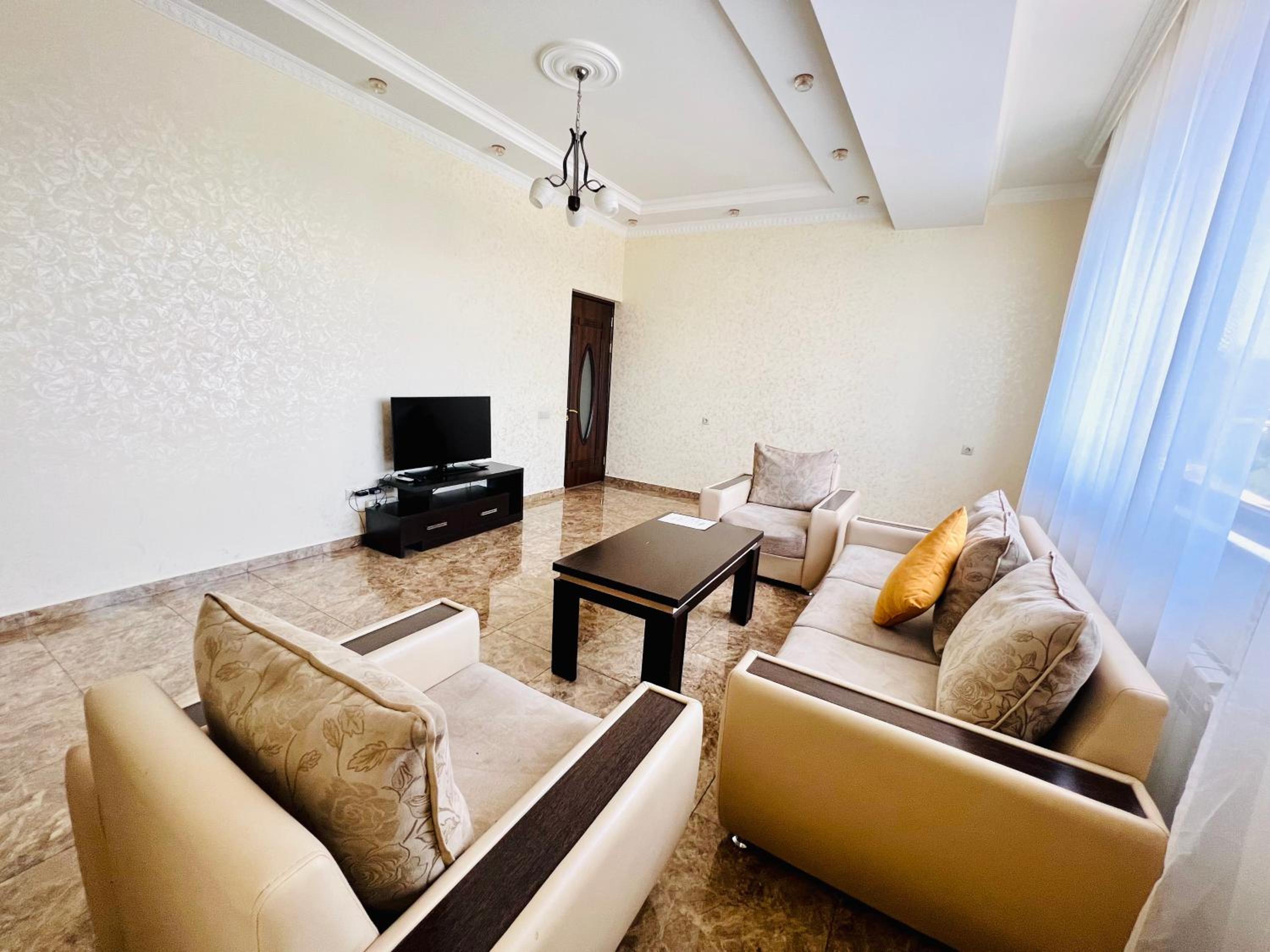 New Building Luxury and Large Apartment in Center with Balcony + Amazing View, Near Opera & Norther Avenue