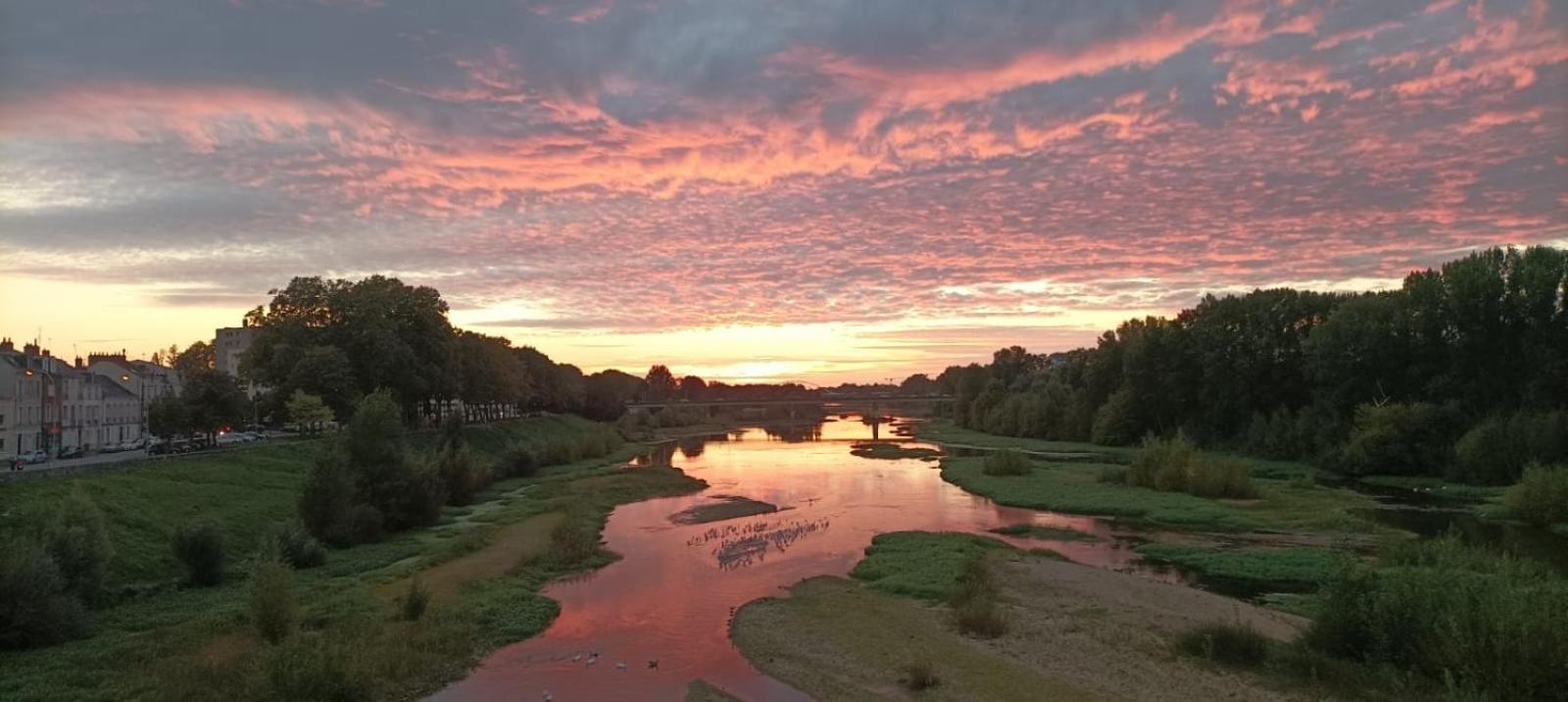 Cosy Loire, T2 neuf, front de Loire ,vue cathédrale,5min à pied centre ville et parking privé