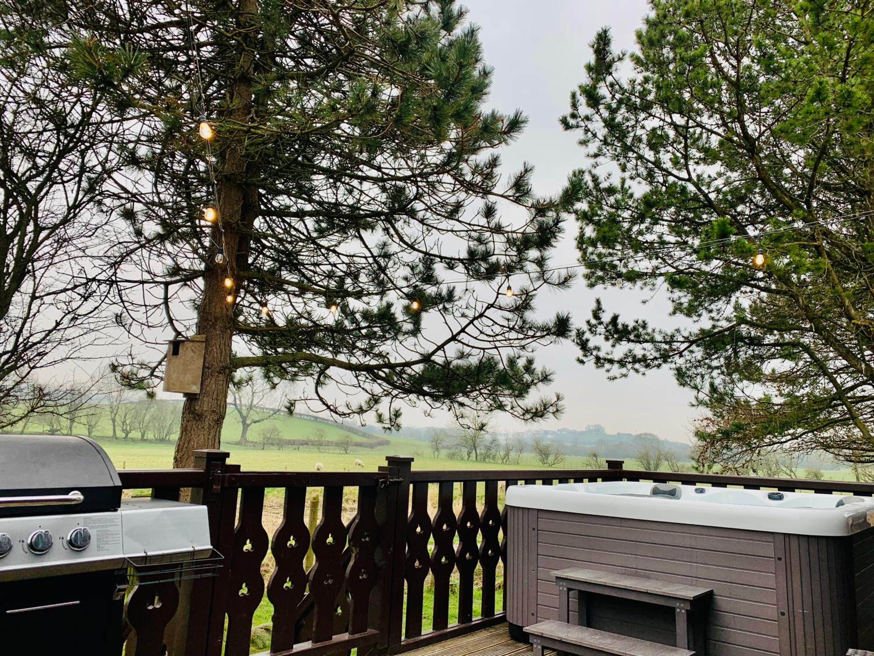 Keer Side Lodge, Luxury lodge with private hot tub at Pine Lake Resort view 2