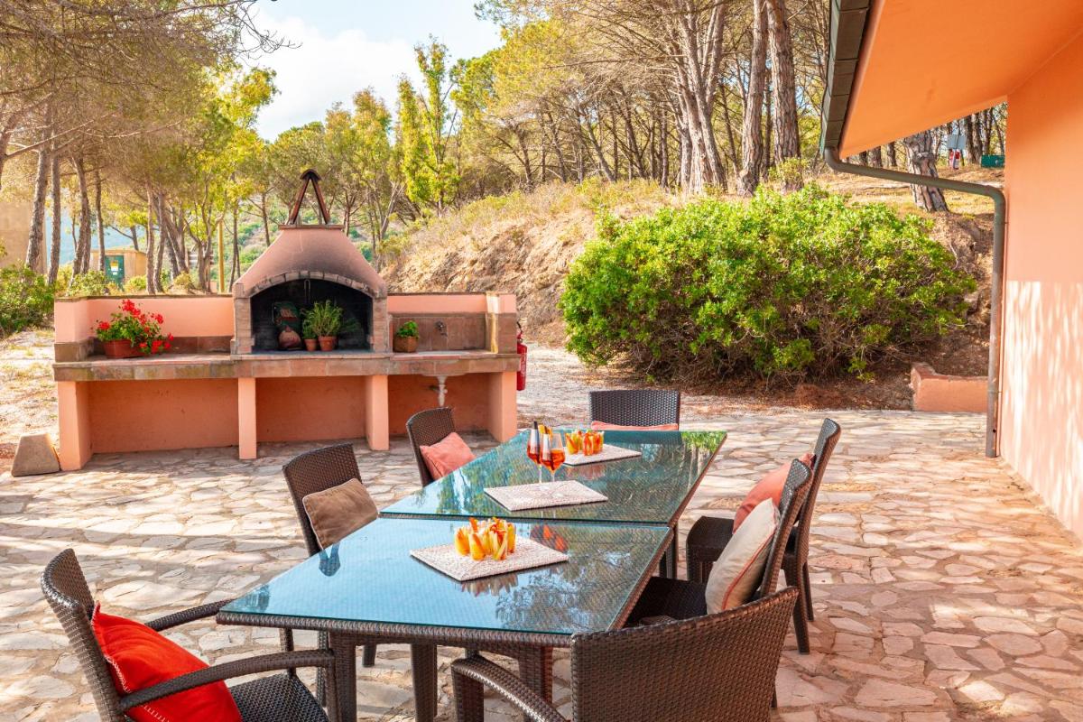 outdoor BBQ area