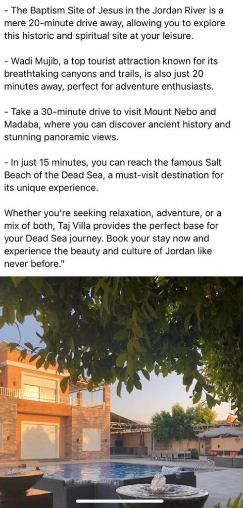 Taj Villa 1 deadsea - Entire Villa with sea view view 4
