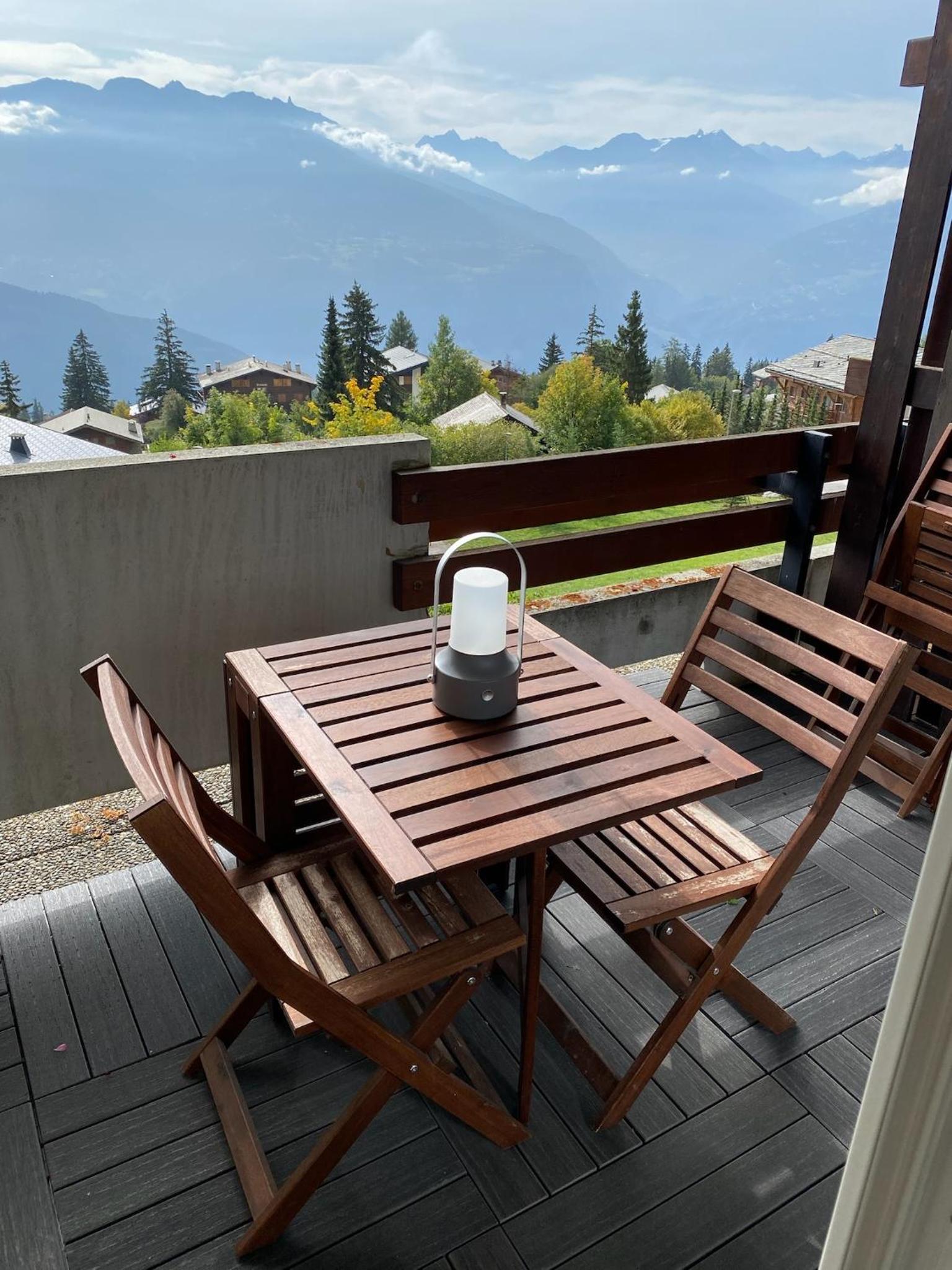Magnifique studio à Anzère avec vue sur les montagnes