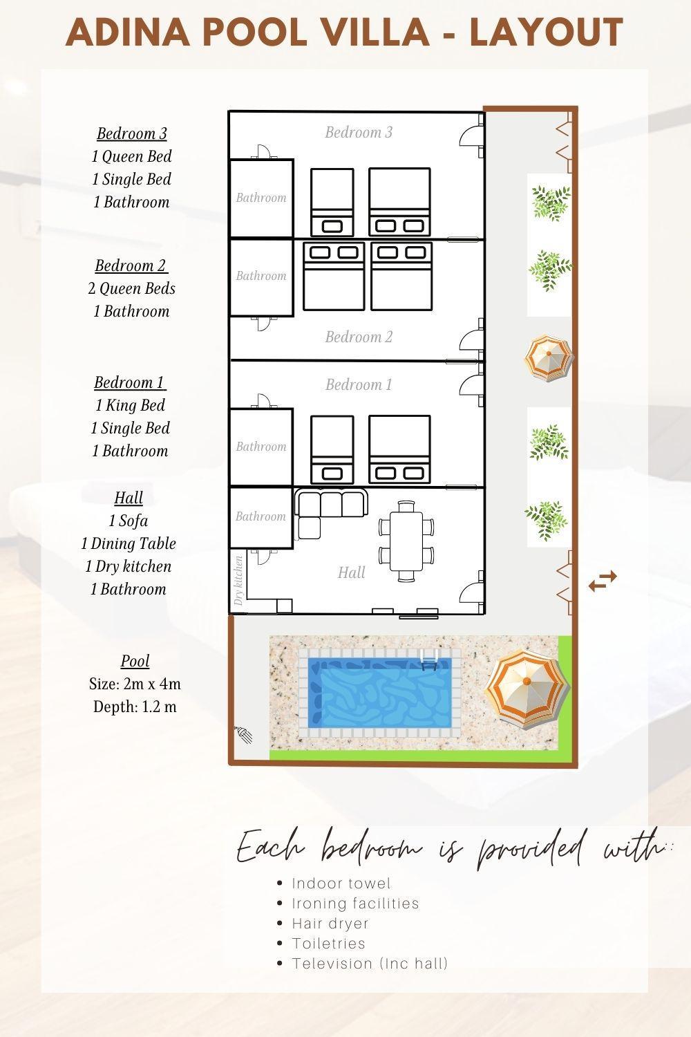 Adina Pool Villa ~ Cenang Langkawi (3B4R)