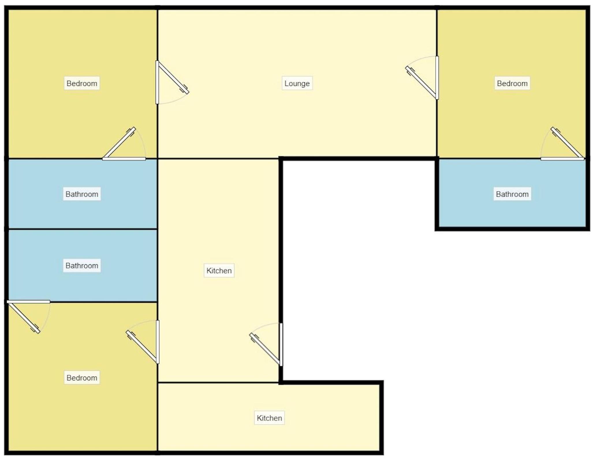 Central Sheffield 3BED 3BATH V Pent-Apartment view 3
