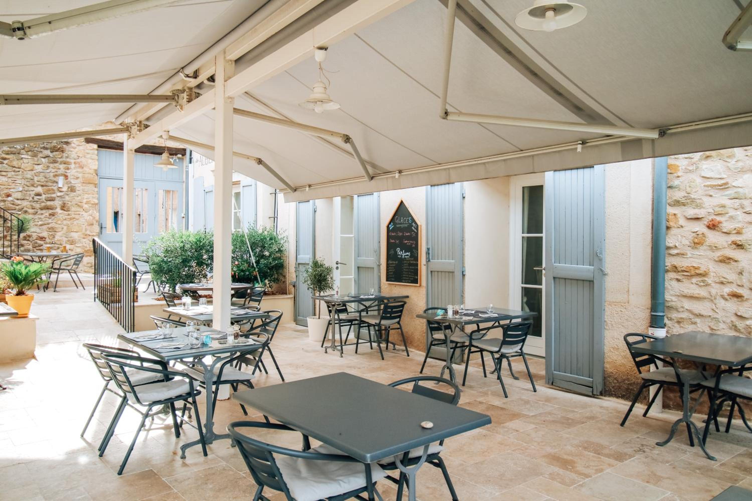 outdoor BBQ area