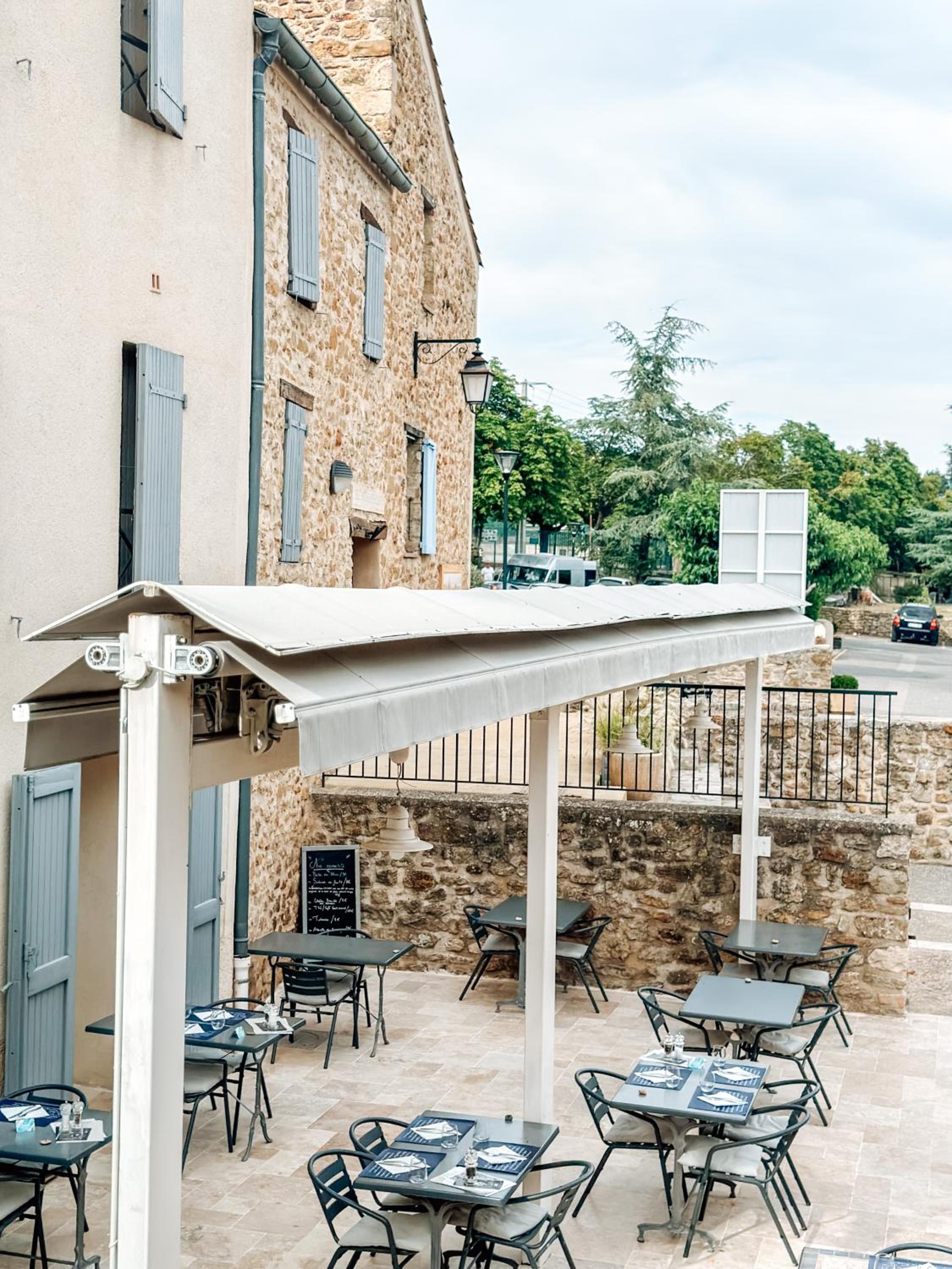 outdoor BBQ area
