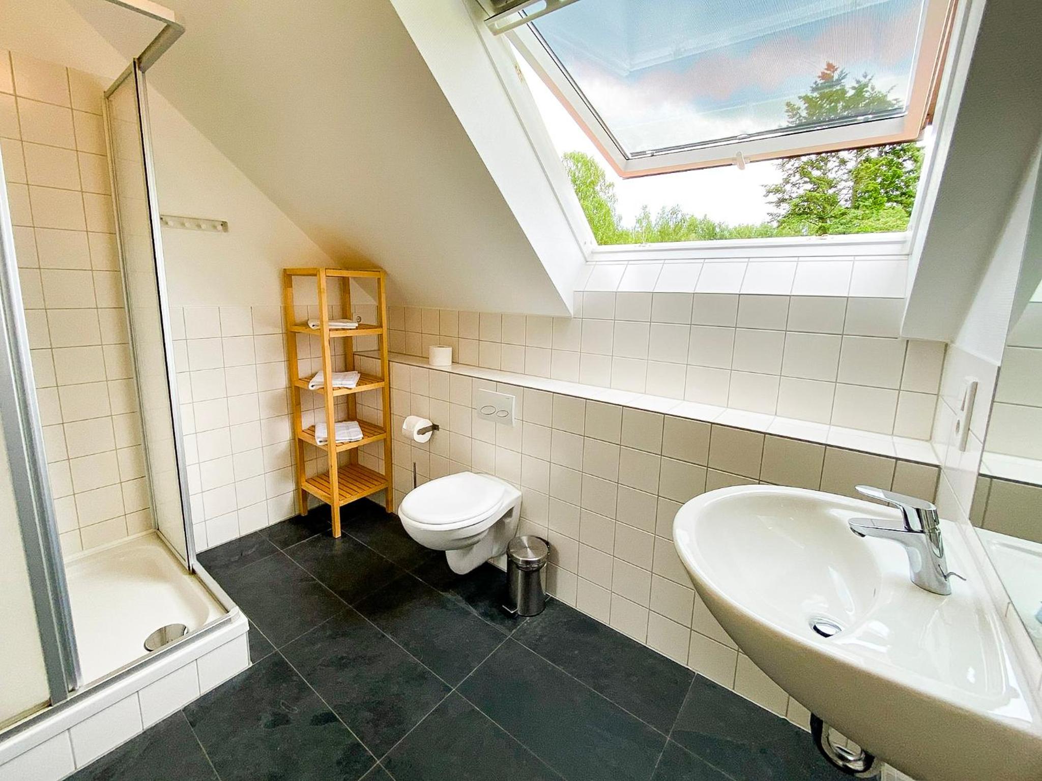 Ferienhaus Wiesengeflüster S1 - mit Sauna, Kamin und Workation an der Müritz