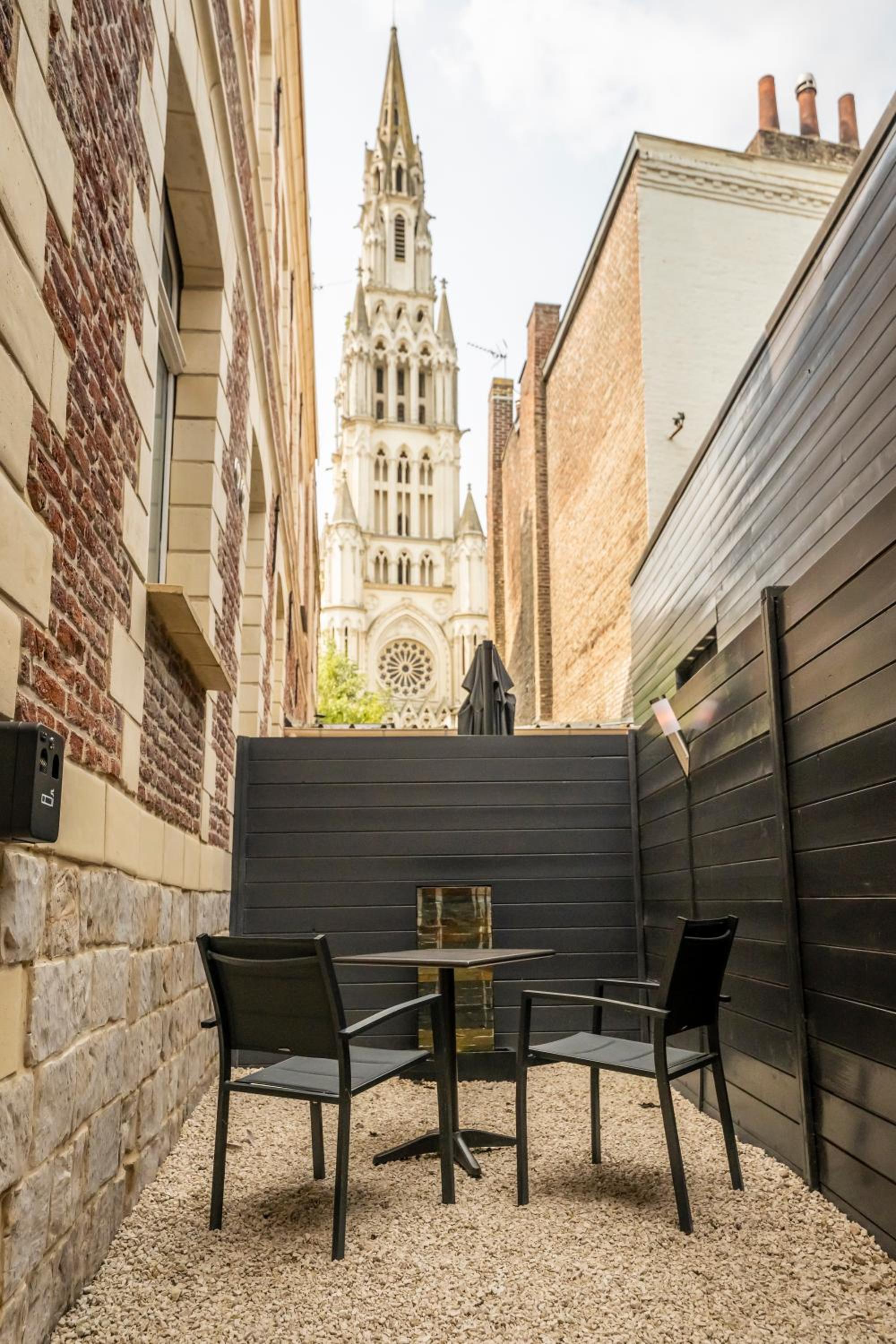 outdoor BBQ area