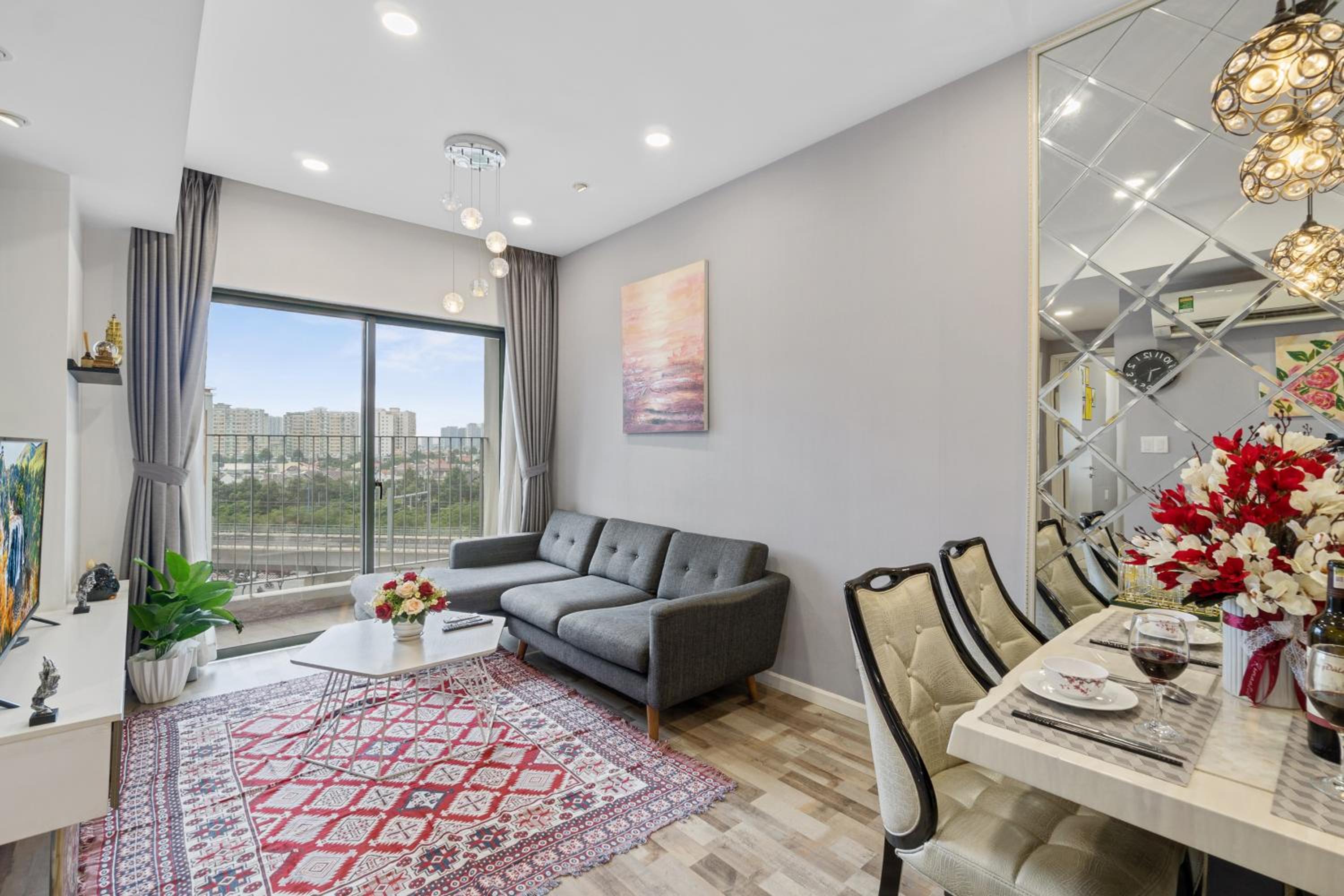 Cozy 2 Bedroom Condo in Masteri Thao Dien, Fully Furnished With Full Amenities