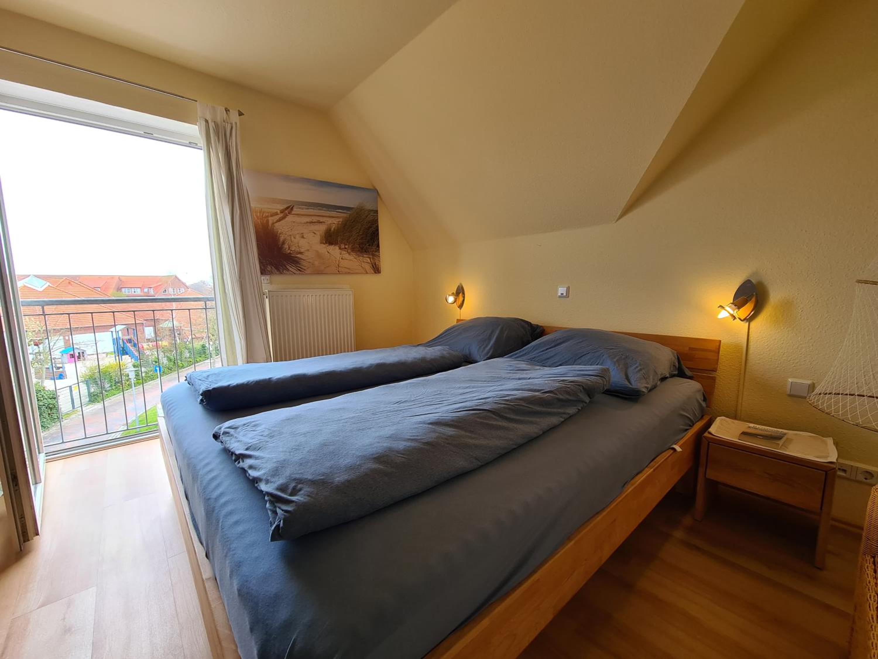 Ferienwohnung Meeresblick Norddeich mit Balkon