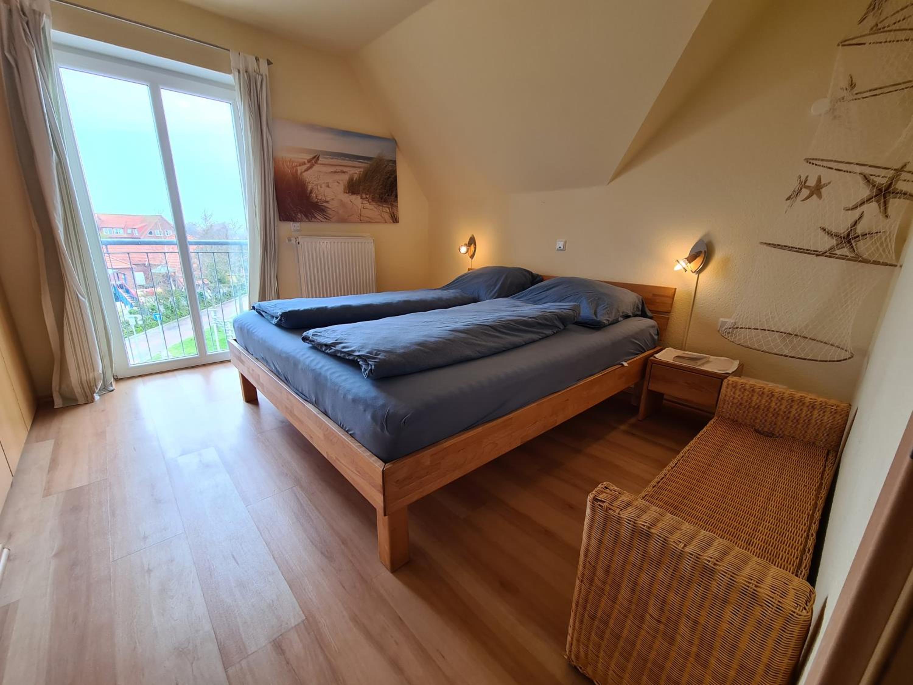 Ferienwohnung Meeresblick Norddeich mit Balkon